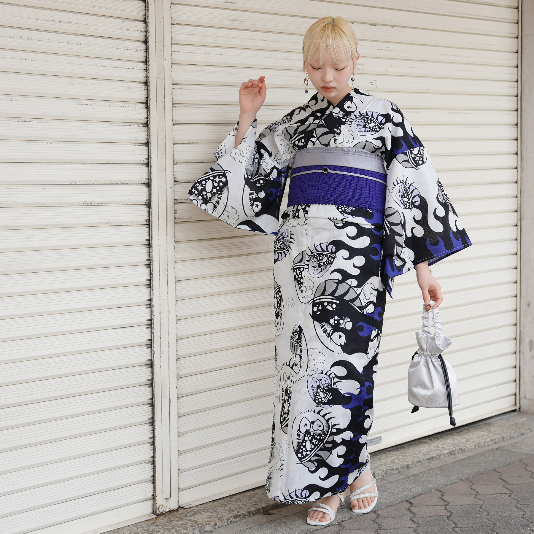 浴衣 ゆかた 大きい トール L 高身長 背が高い 裄丈長め 裄長め 裄が長い 腕が長い