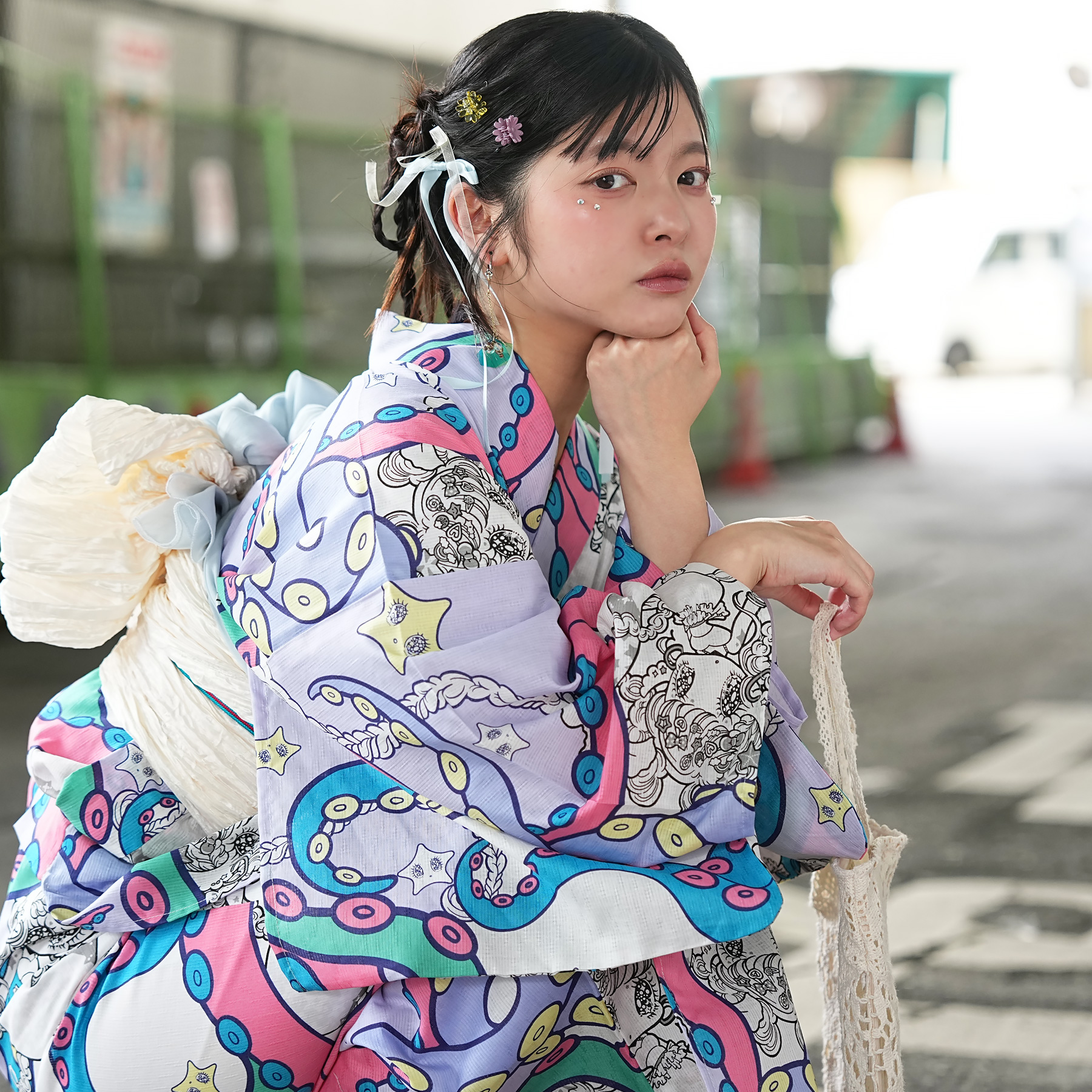 未使用　浴衣　7枚セット　まとめ売り 浴衣 レディース セット ニコアンティーク×せきやゆりえ コラボ 浴衣3