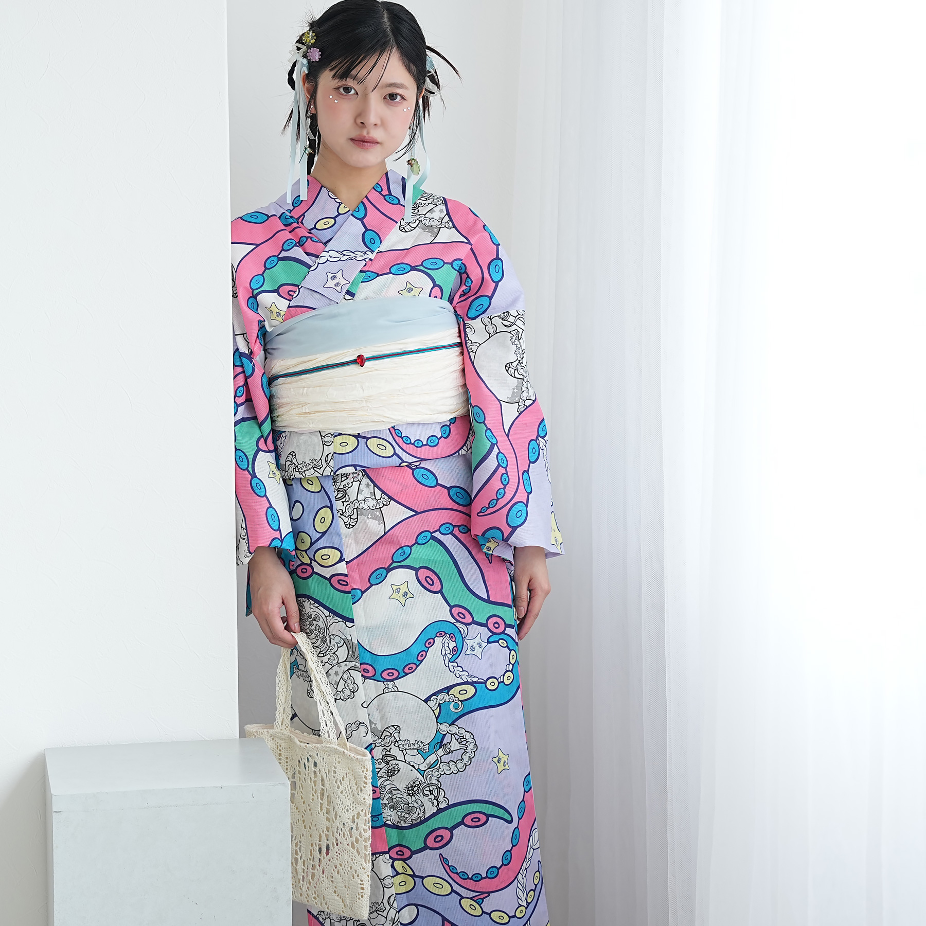（ せきやゆりえ YURIE SEKIYA 浴衣 ゆかた yukata コラボ ニコアンティーク ）