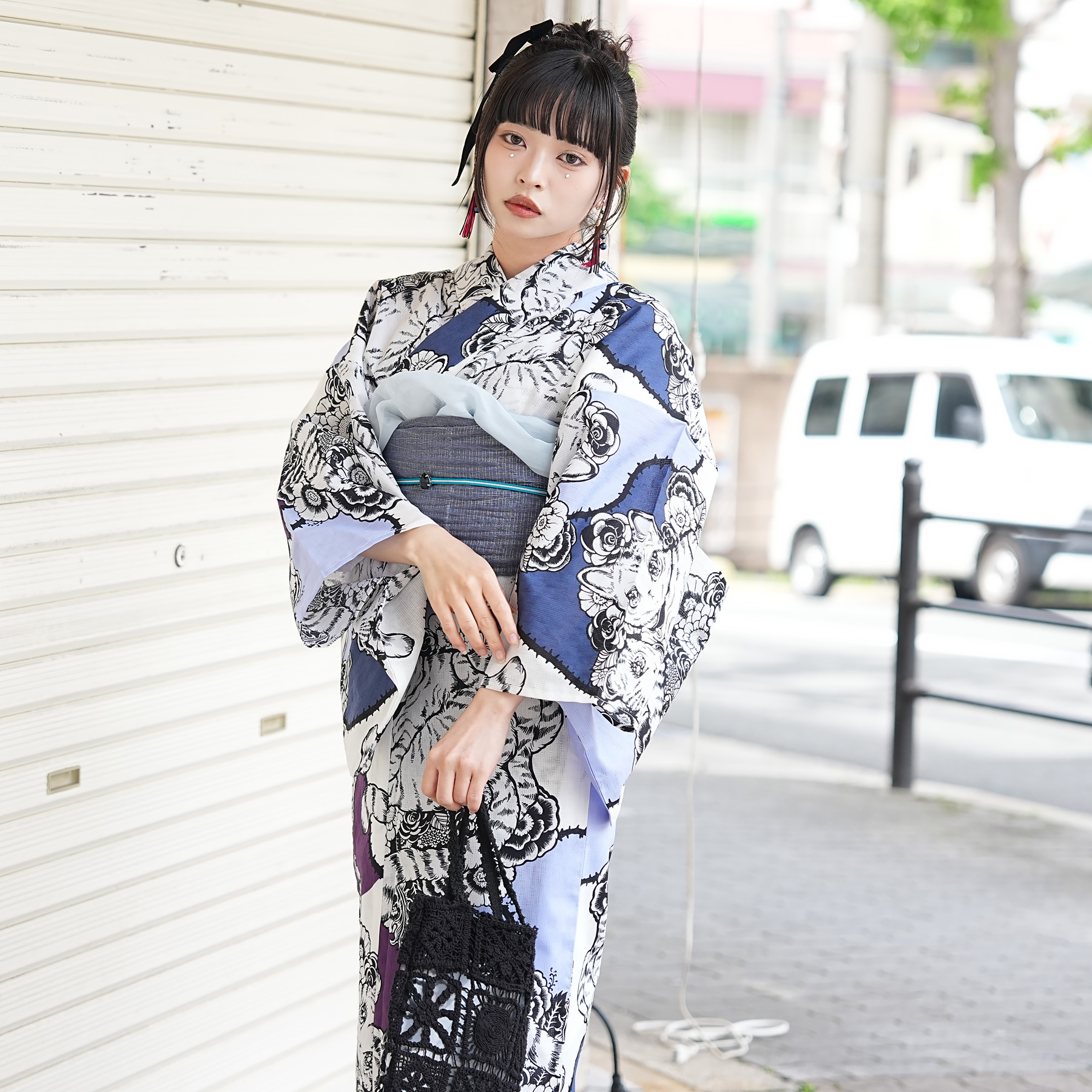 （ せきやゆりえ YURIE SEKIYA 浴衣 ゆかた yukata コラボ ニコアンティーク ）