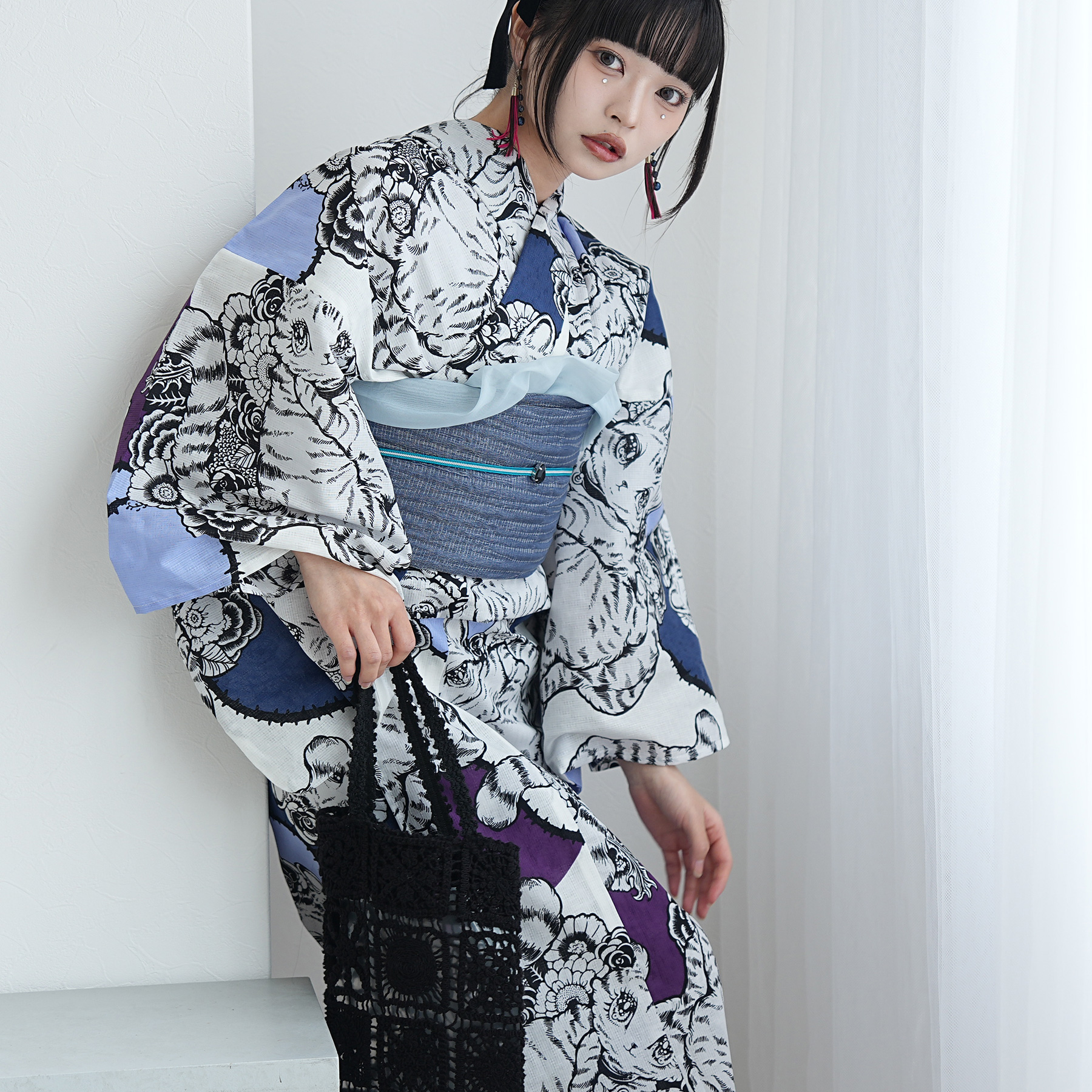（ せきやゆりえ YURIE SEKIYA 浴衣 ゆかた yukata コラボ ニコアンティーク ）