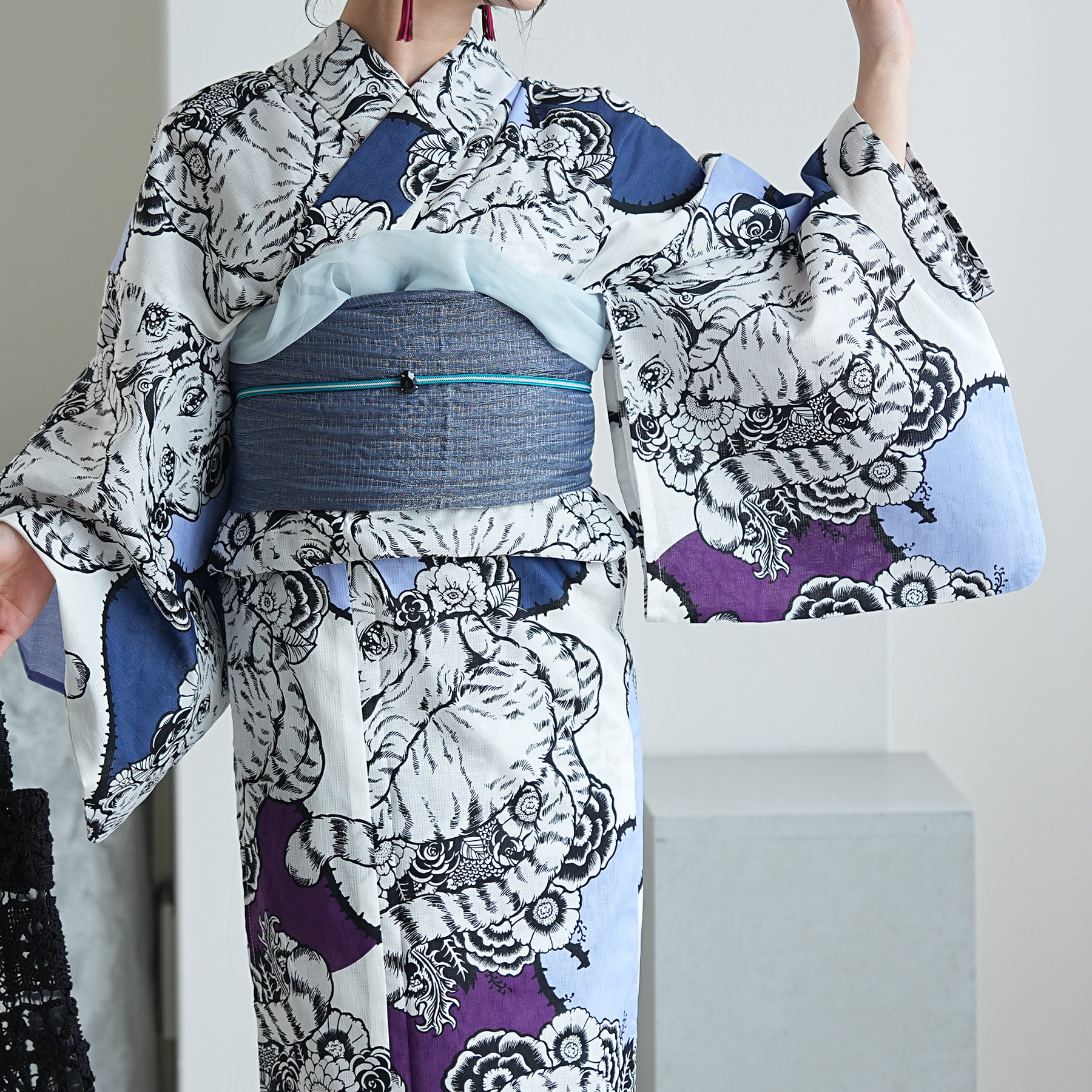 （ せきやゆりえ YURIE SEKIYA 浴衣 ゆかた yukata コラボ ニコアンティーク ）