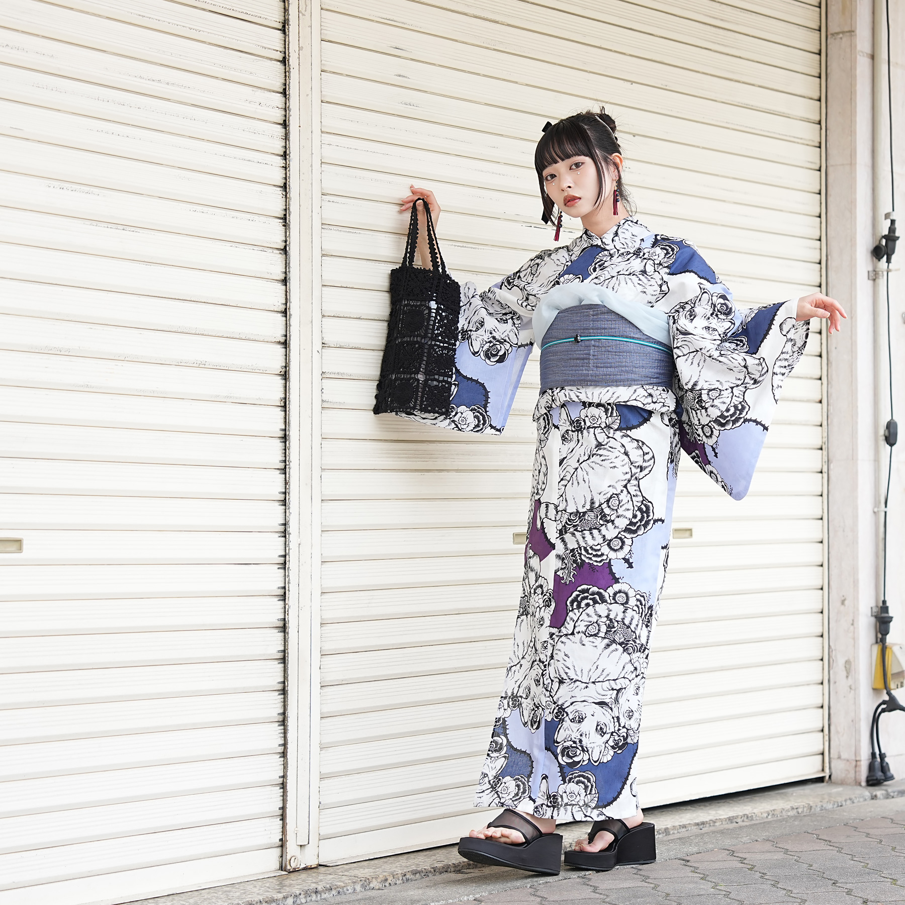 （ せきやゆりえ YURIE SEKIYA 浴衣 ゆかた yukata コラボ ニコアンティーク ）