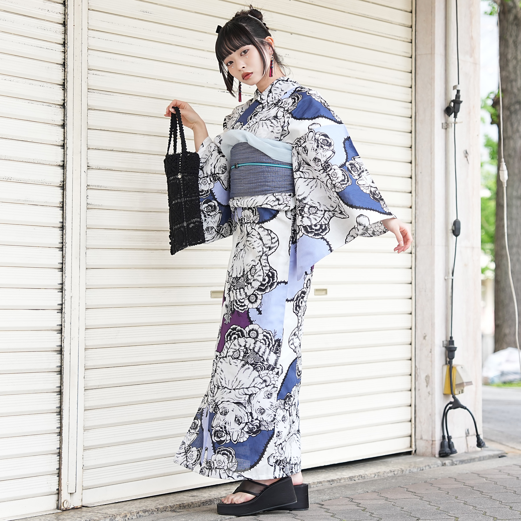 （ せきやゆりえ YURIE SEKIYA 浴衣 ゆかた yukata コラボ ニコアンティーク ）