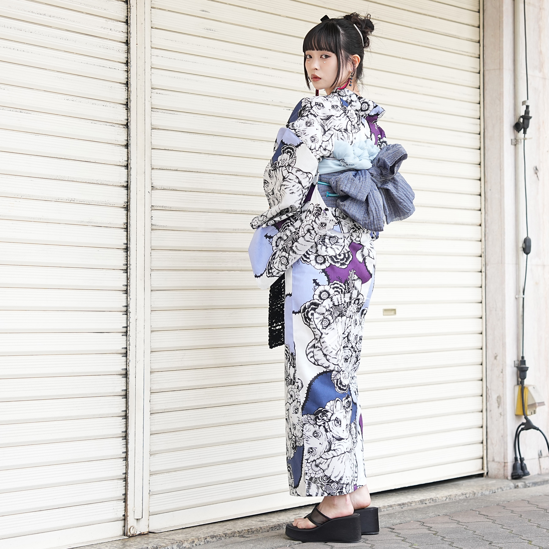 （ せきやゆりえ YURIE SEKIYA 浴衣 ゆかた yukata コラボ ニコアンティーク ）