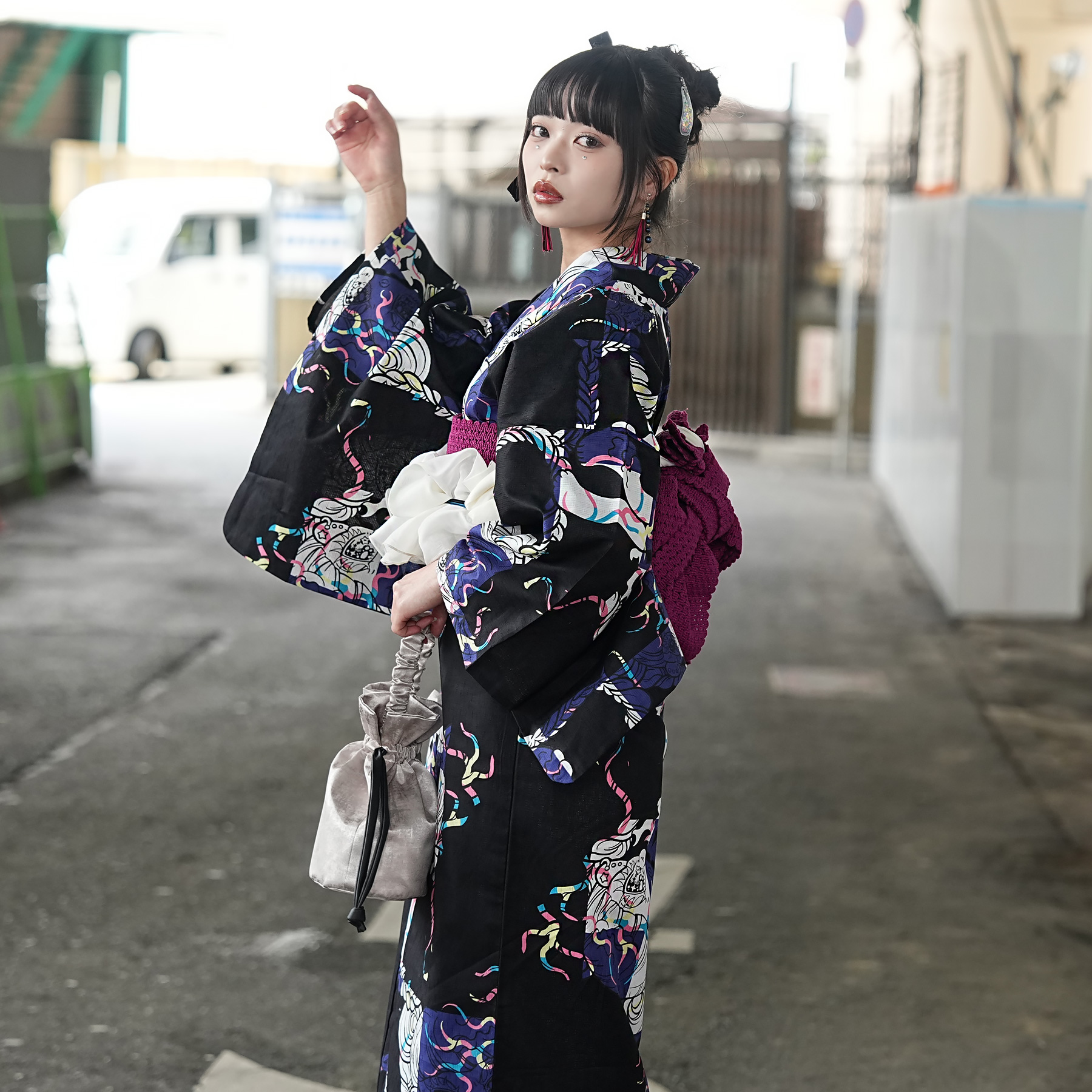 ゆりのはな　浴衣　女物　１０点　まとめ売り　未使用品～少々汚れ有り　綿　F605 浴衣 レディース セットニコアンティーク×せきやゆりえ コラボ 浴衣3点