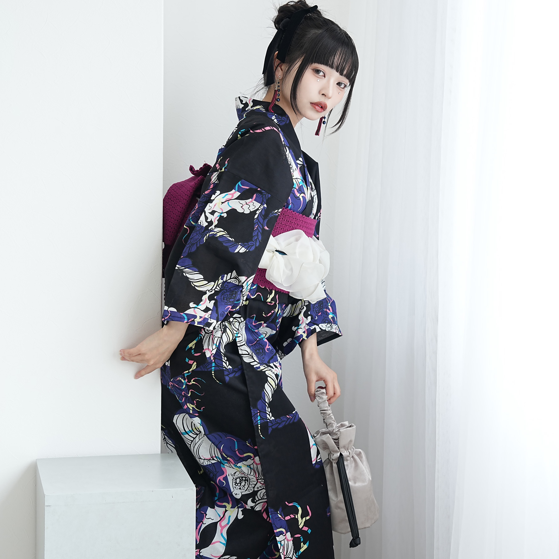 浴衣 ゆかた 大きい 大きめ ゆったり ぽっちゃり ふくよか 太 3L XL 13号 15号 LL LLL おしゃれ 大人 レトロ 古典