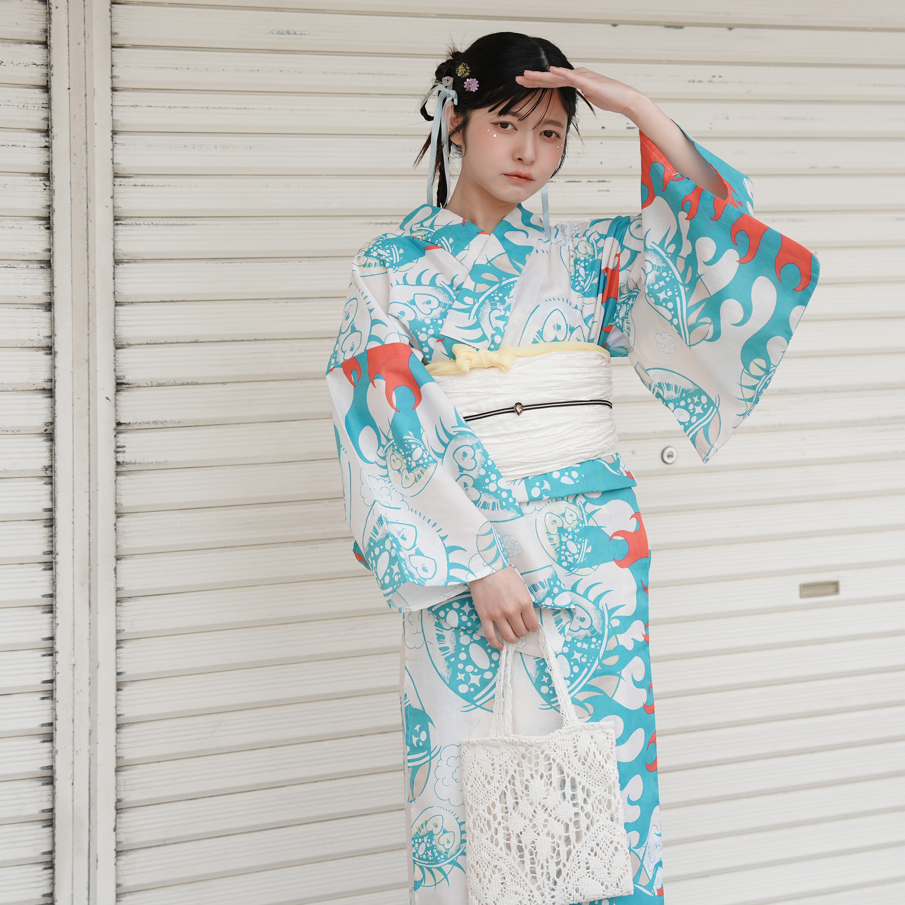 浴衣 レディース セット トールサイズ ニコアンティーク×せきやゆりえ