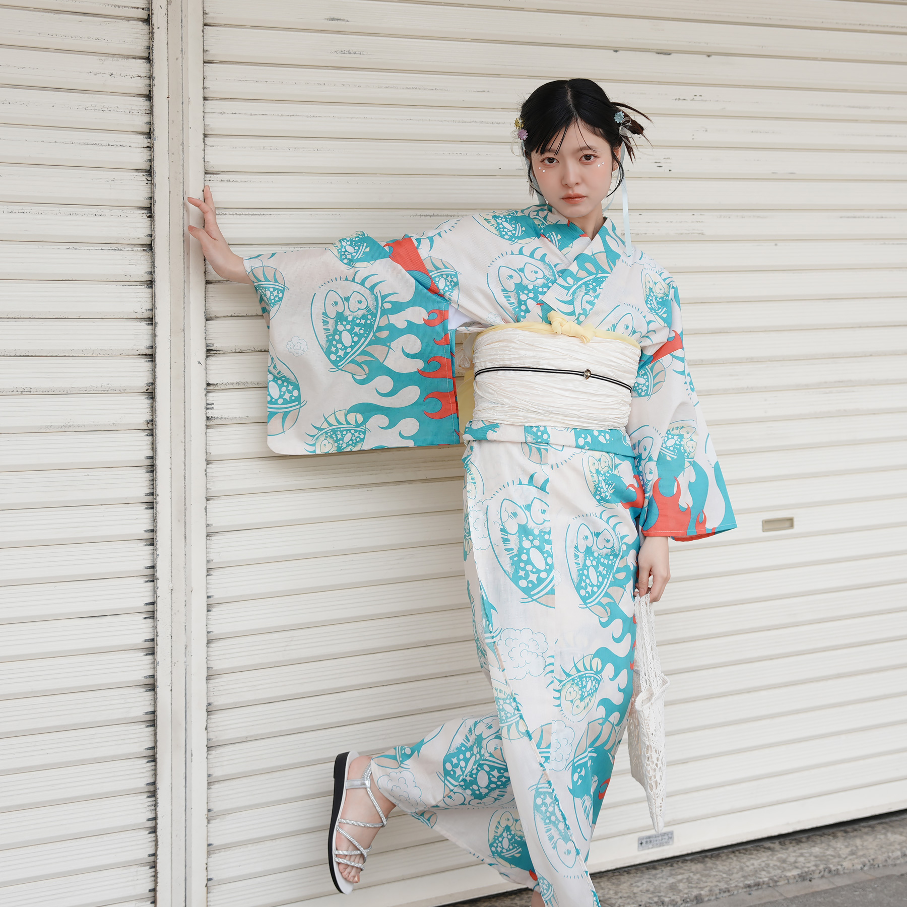 （ せきやゆりえ YURIE SEKIYA 浴衣 ゆかた yukata コラボ ニコアンティーク ）