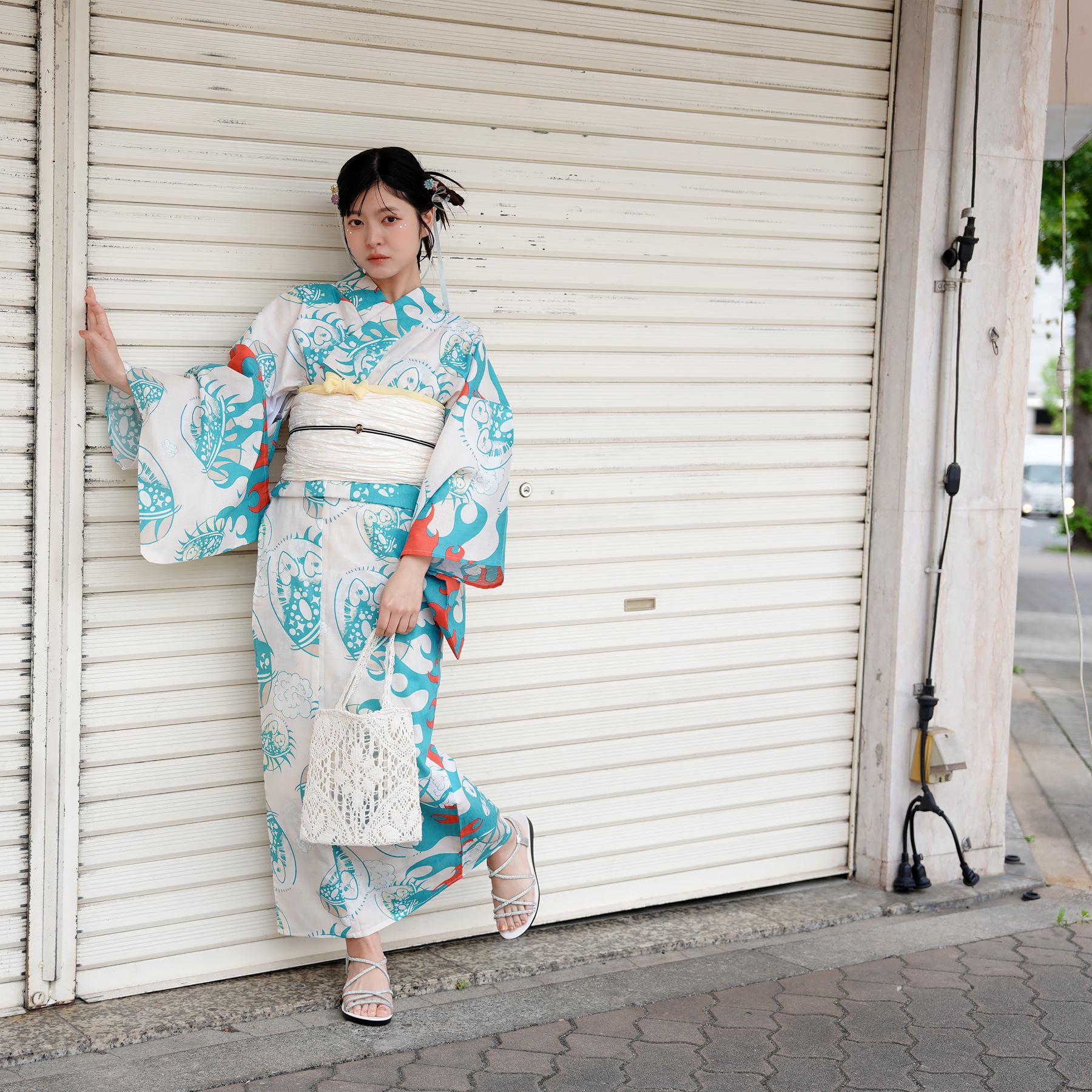 （ せきやゆりえ YURIE SEKIYA 浴衣 ゆかた yukata コラボ ニコアンティーク ）