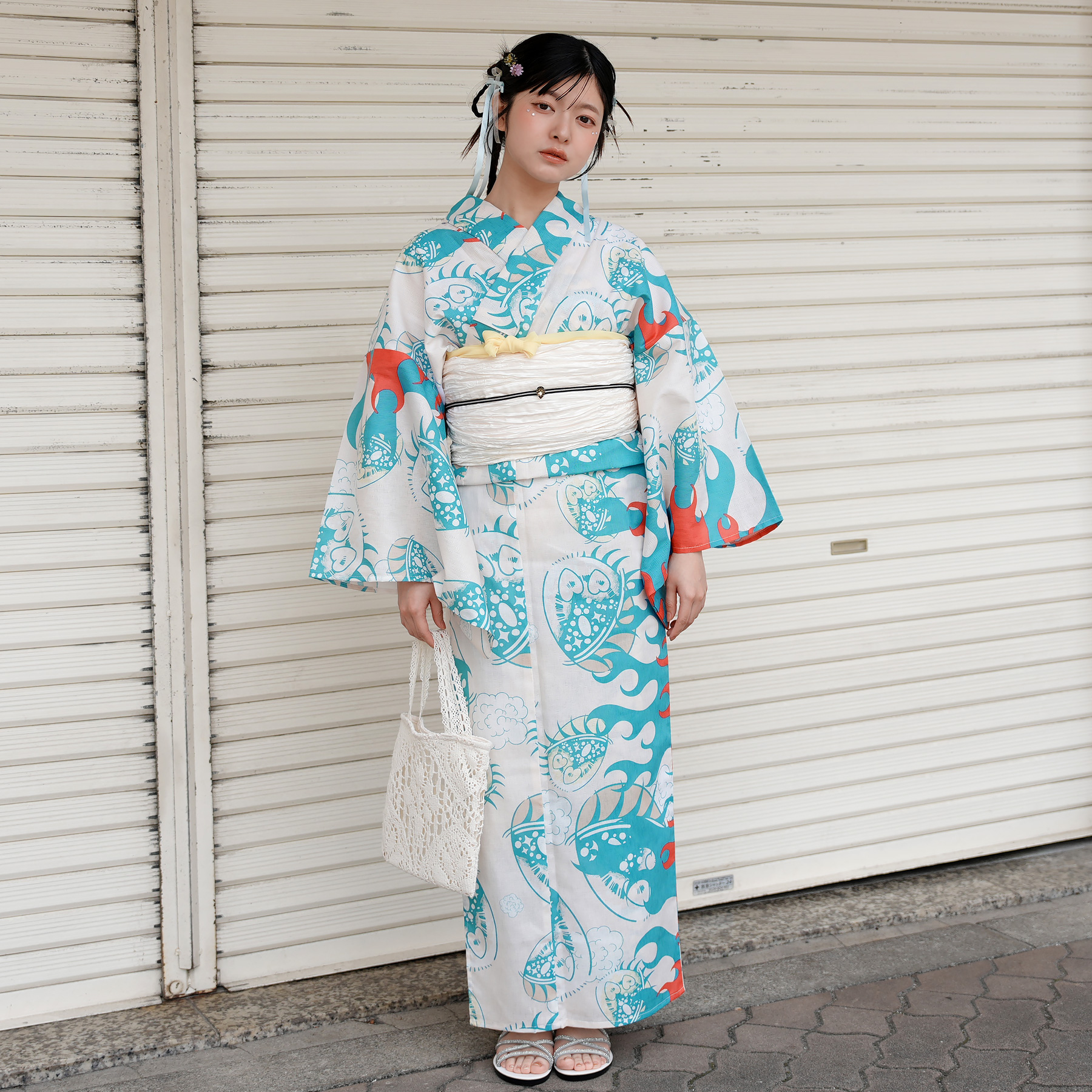 （ せきやゆりえ YURIE SEKIYA 浴衣 ゆかた yukata コラボ ニコアンティーク ）