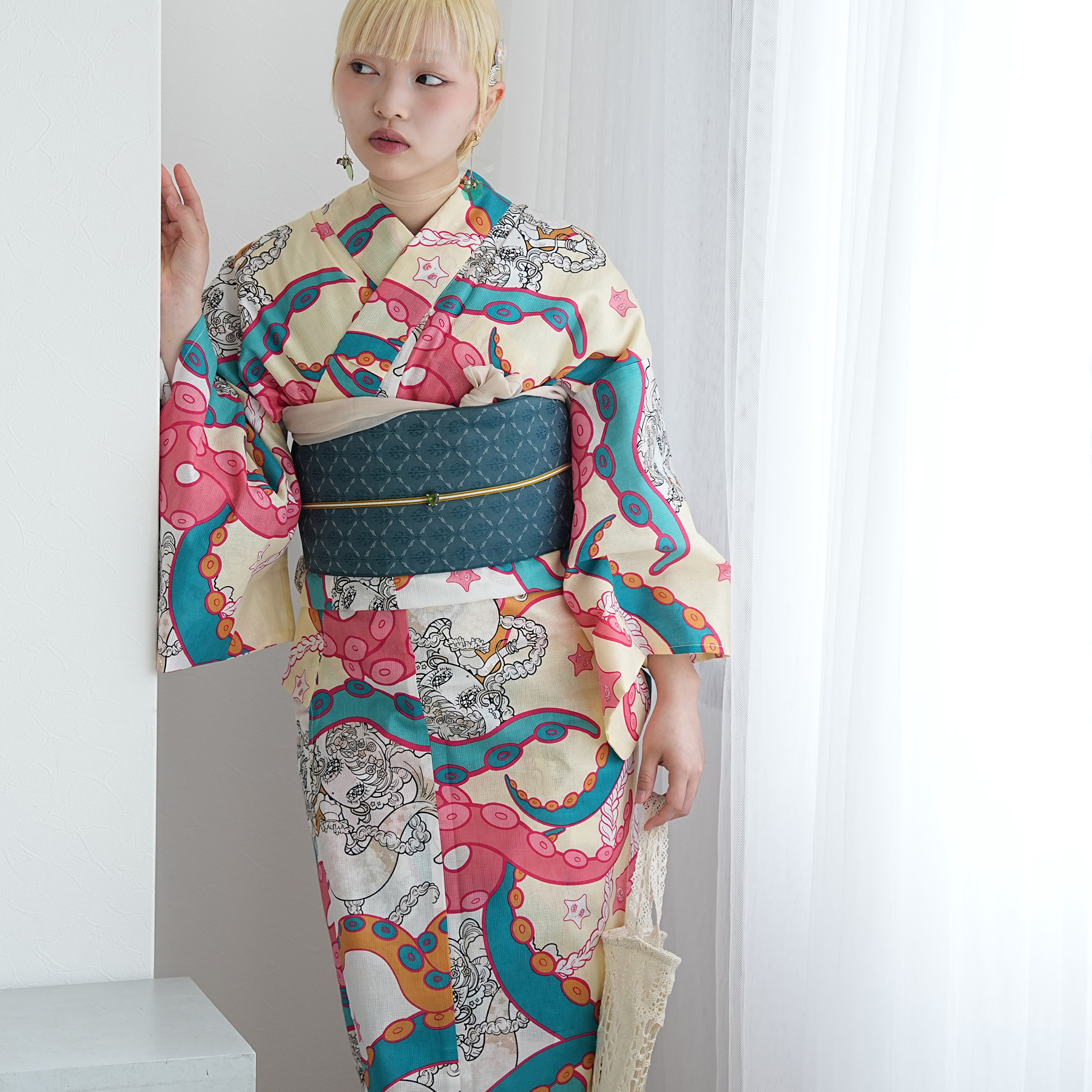 浴衣 ゆかた 大きい 大きめ ゆったり ぽっちゃり ふくよか 太 3L XL 13号 15号 LL LLL おしゃれ 大人 レトロ 古典