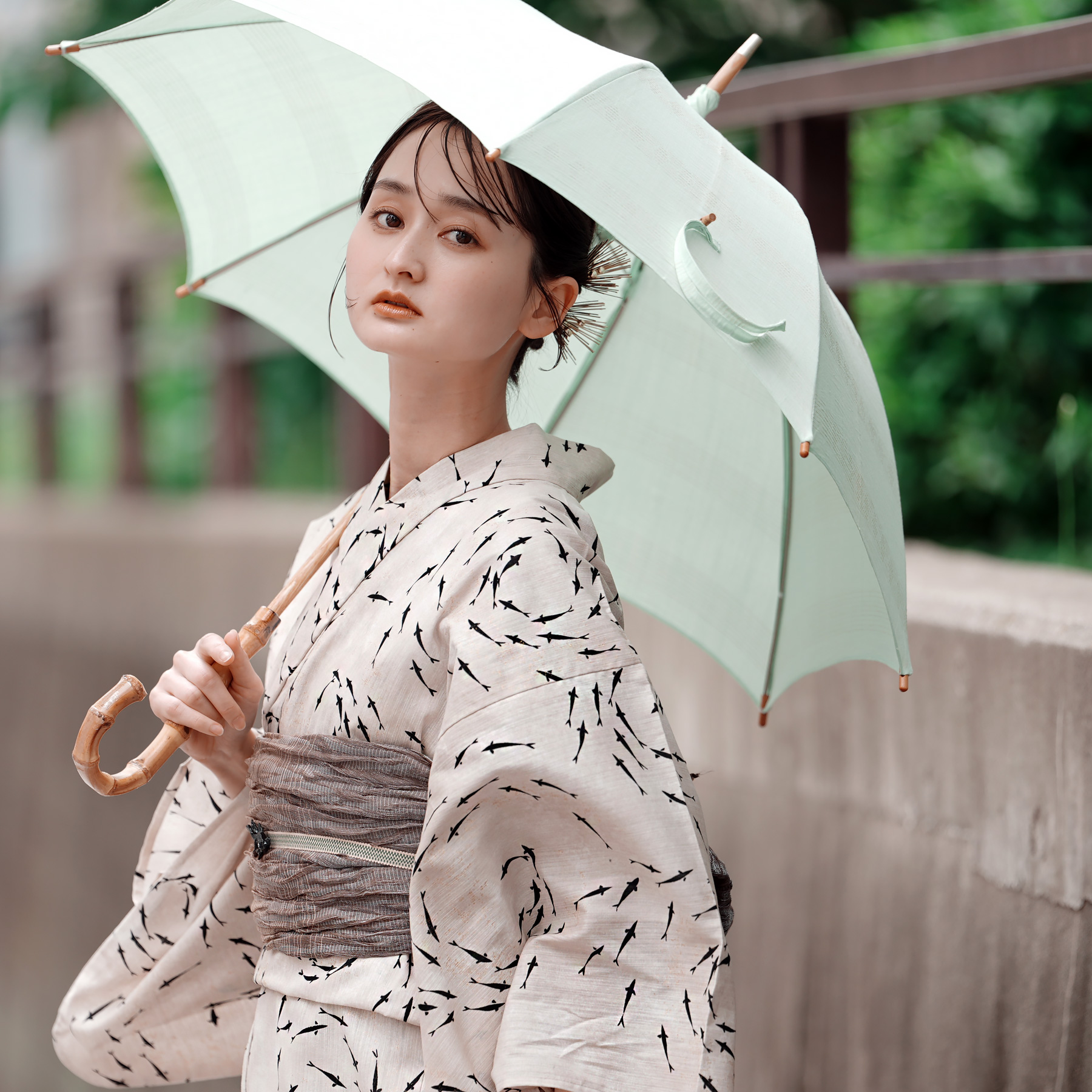 utatane 浴衣 レディース セット 浴衣 3点セット 高級変わり織 水鏡