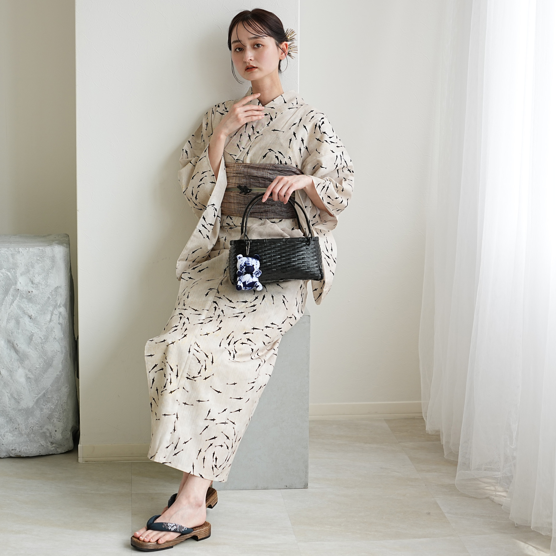 浴衣 ゆかた レディース 女性 utatane うたたね ウタタネ トール TL L 大きい 裄 長