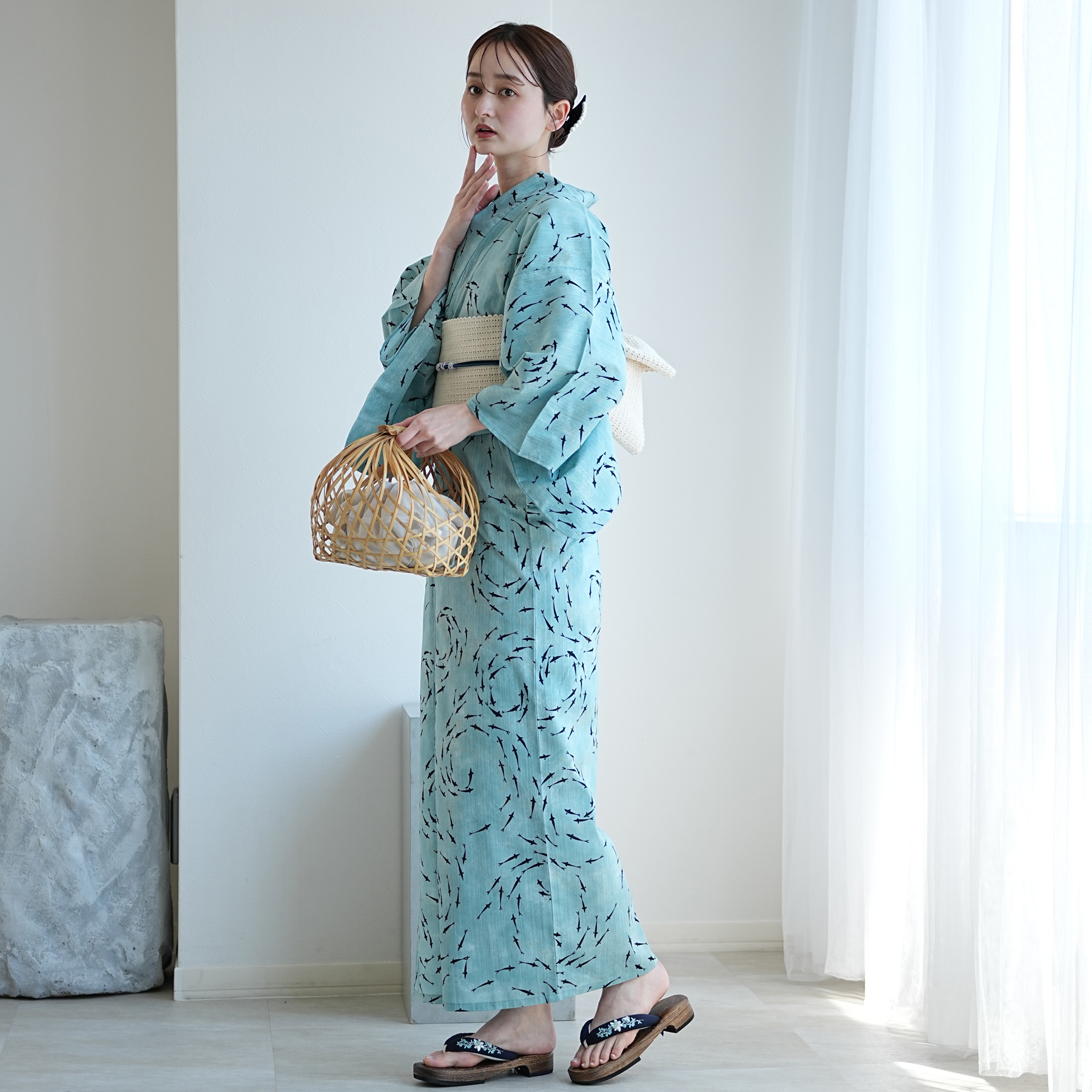浴衣 レディース セット 3L utatane...の詳細画像3