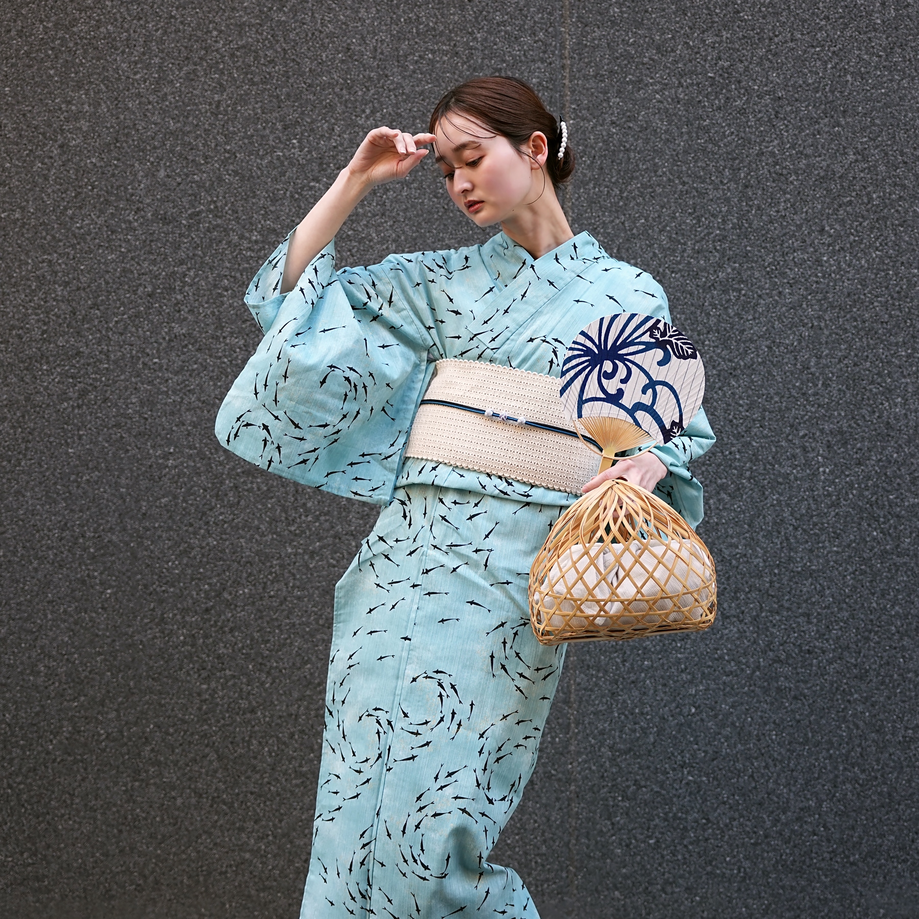 utatane 浴衣 レディース セット 浴衣 3点セット 高級変わり織 水鏡