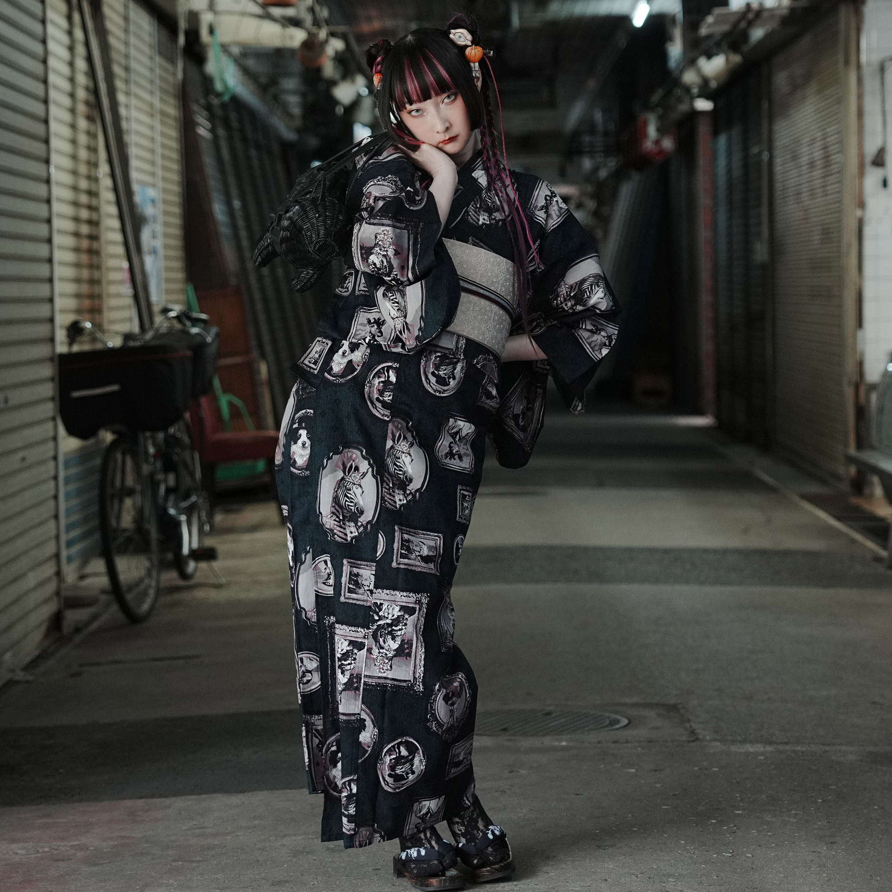 浴衣 ゆかた ニコアンティーク RinRin Doll