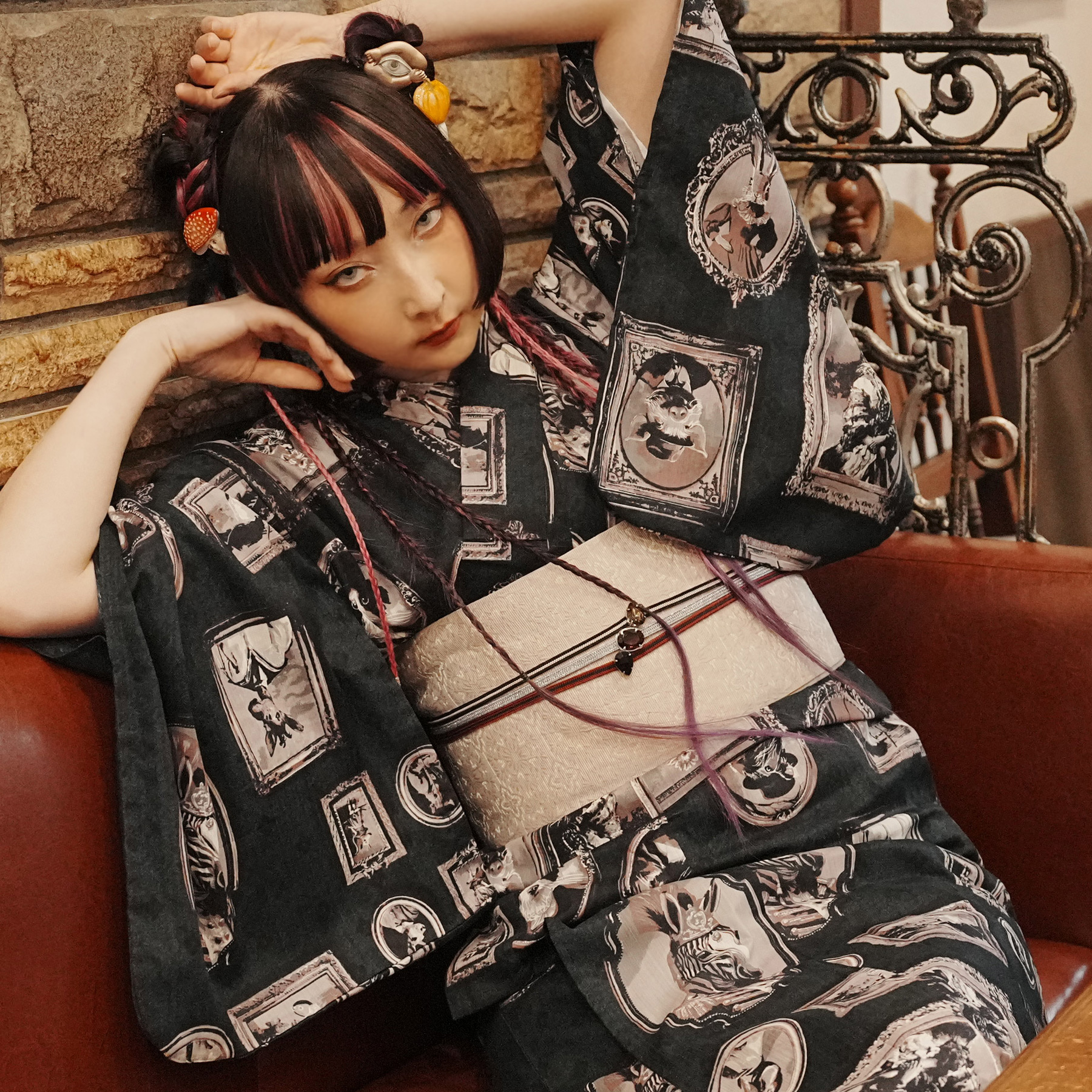 浴衣 ゆかた ニコアンティーク RinRin Doll