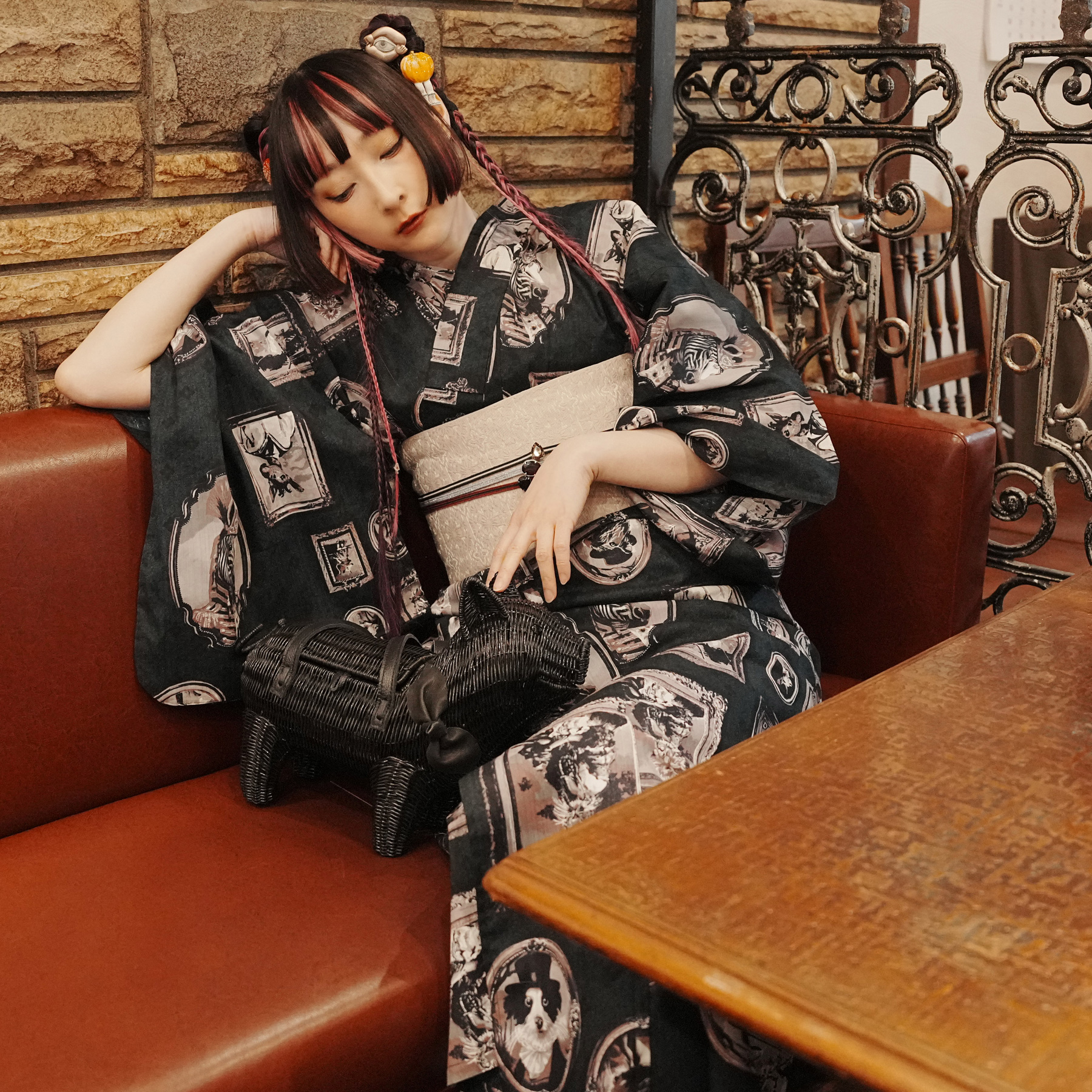浴衣 ゆかた ニコアンティーク RinRin Doll