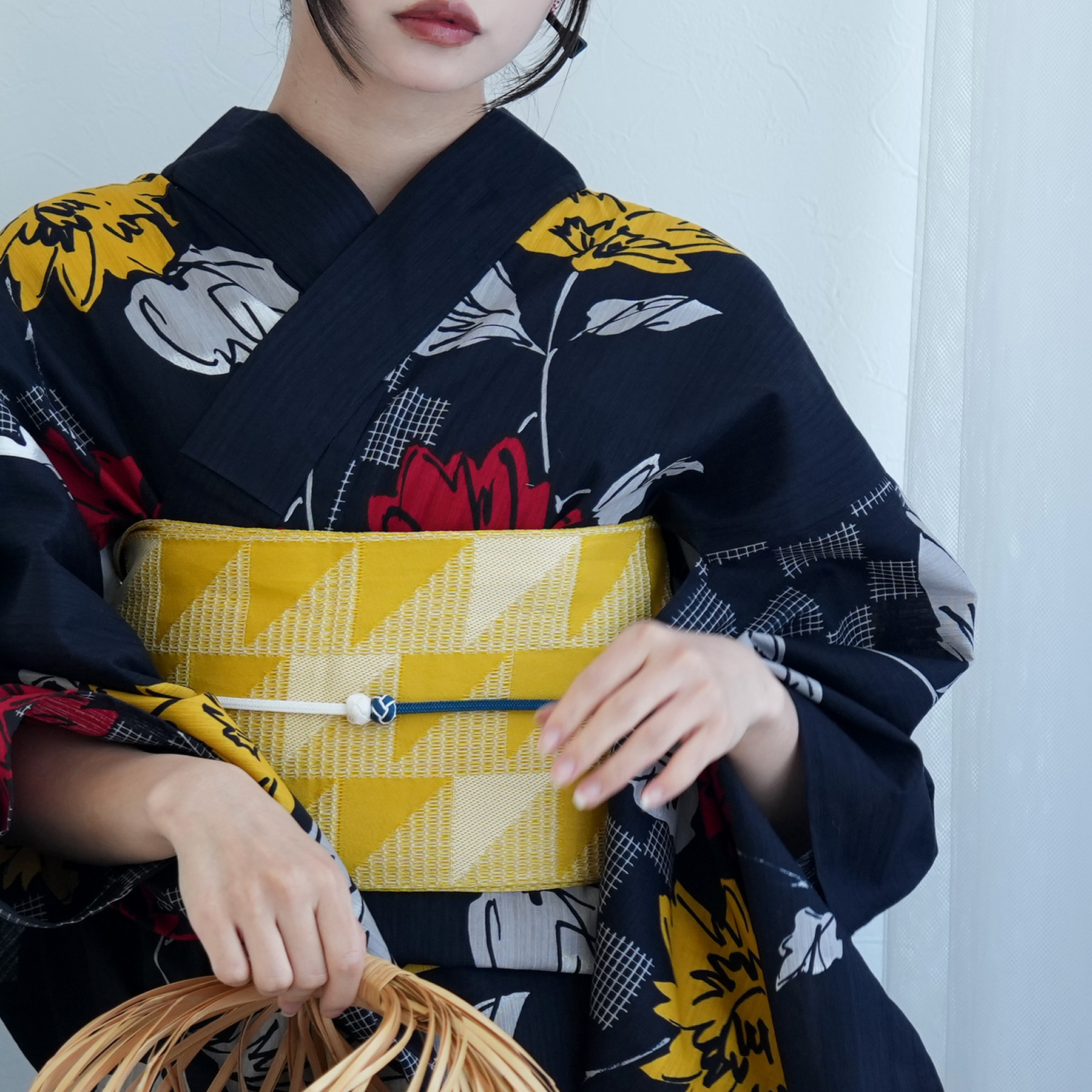 浴衣 ゆかた 大きい トール L 高身長 背が高い 裄丈長め 裄長め 裄が長い 腕が長い