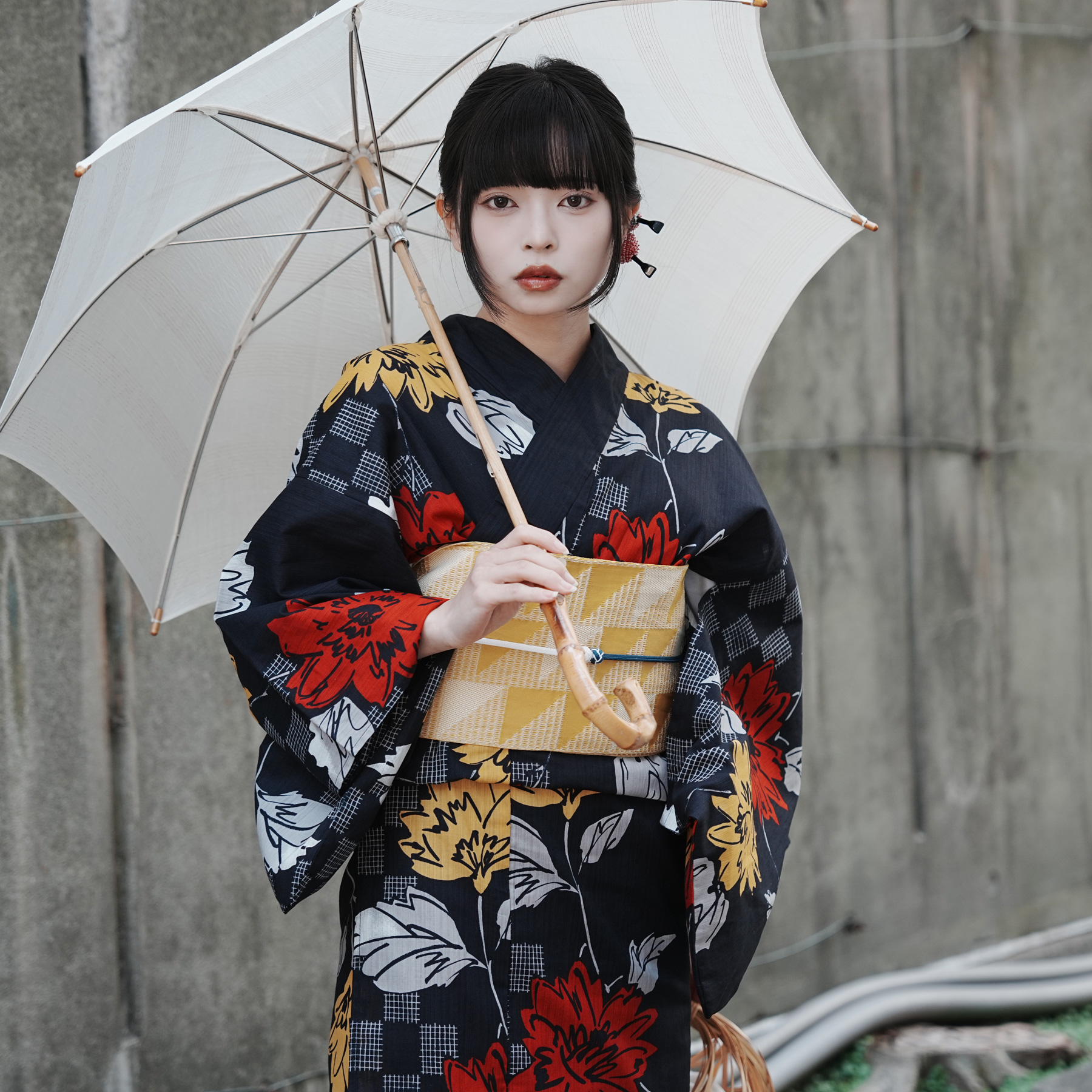 浴衣 ゆかた 大きい トール L 高身長 背が高い 裄丈長め 裄長め 裄が長い 腕が長い