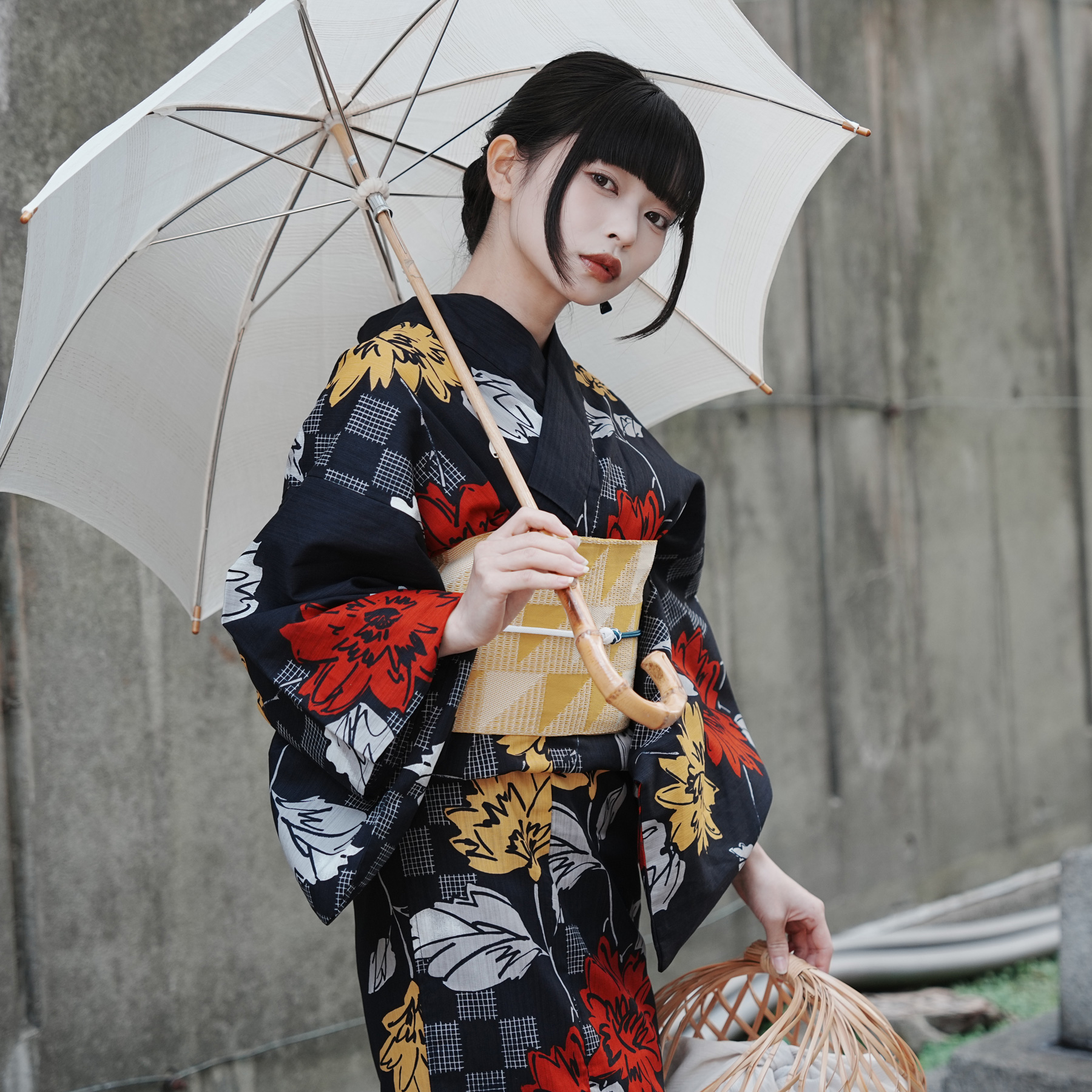 浴衣 ゆかた 大きい トール L 高身長 背が高い 裄丈長め 裄長め 裄が長い 腕が長い