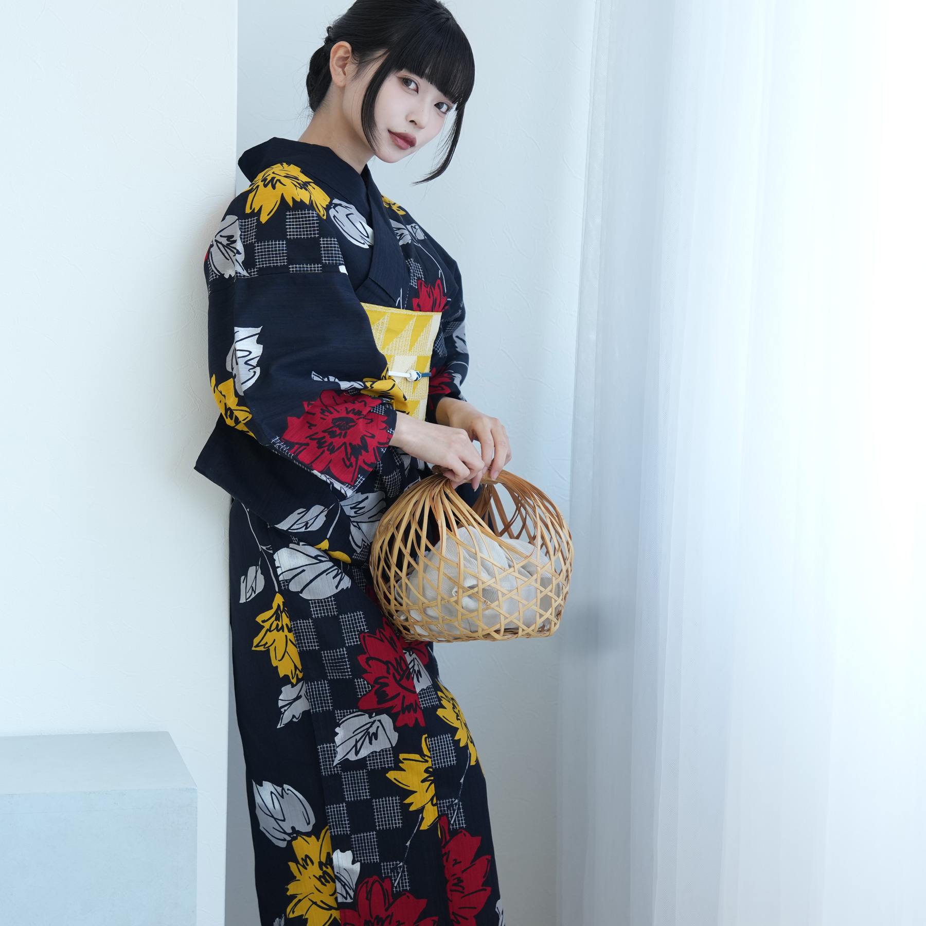 浴衣 ゆかた 大きい トール L 高身長 背が高い 裄丈長め 裄長め 裄が長い 腕が長い