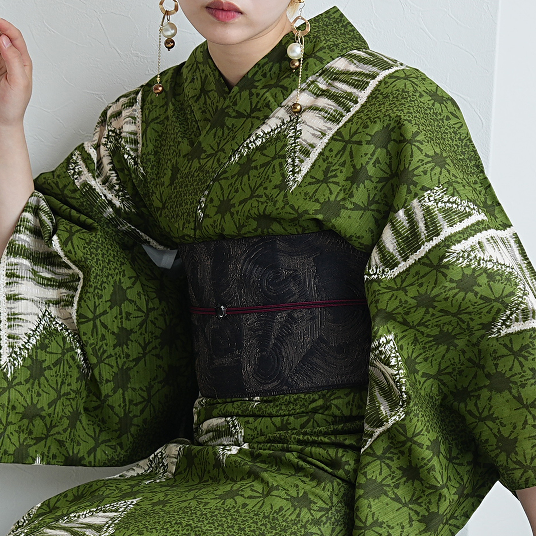浴衣 ゆかた レディース 女性 おしゃれ レトロ 古典 昭和 平成 大人 夏 盆踊り utatane ウタタネ うたたね 帯 下駄 セット