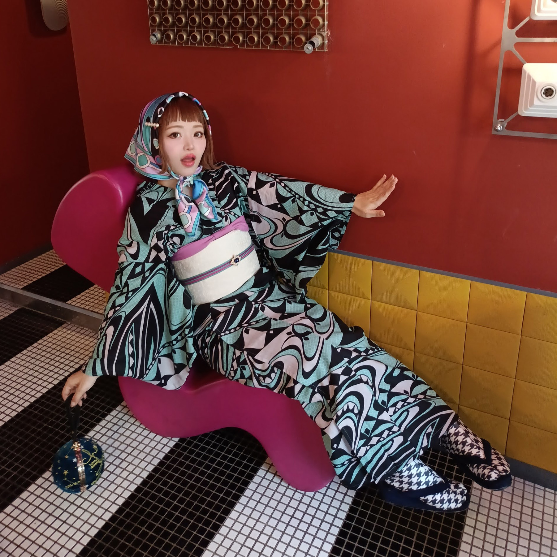 浴衣 ゆかた 織 蜜 レディース ニコアンティーク
