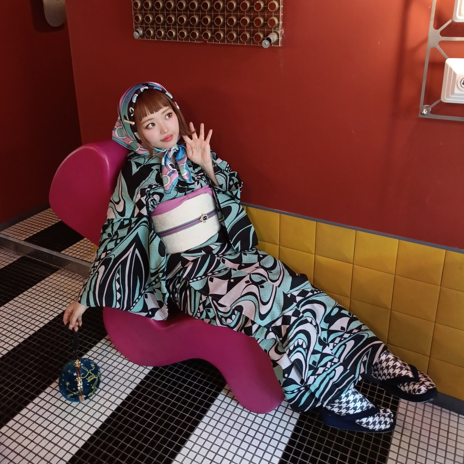 浴衣 ゆかた 織 蜜 レディース ニコアンティーク