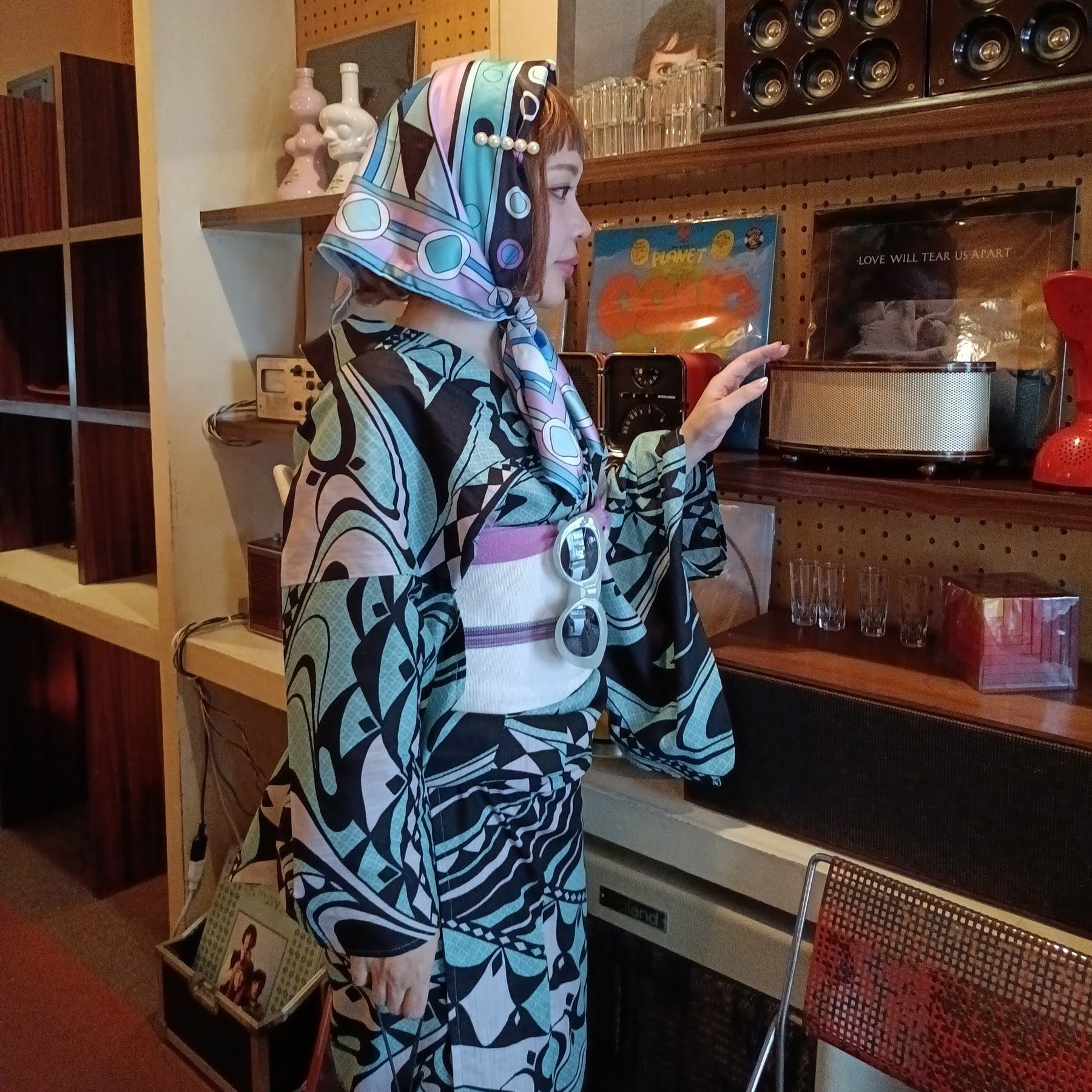 浴衣 ゆかた 織 蜜 レディース ニコアンティーク