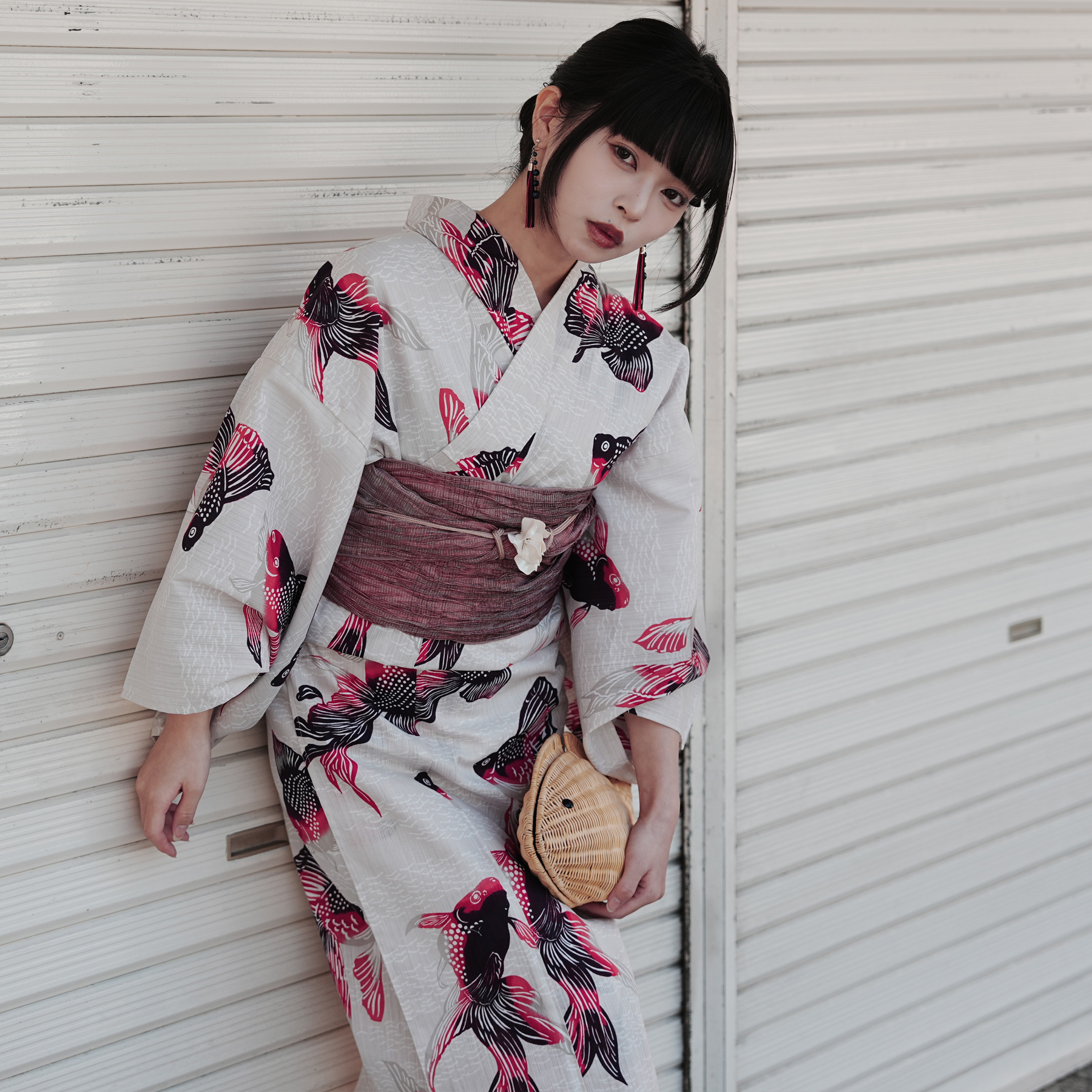 浴衣 ゆかた レディース 女性 おしゃれ レトロ 古典 昭和 平成 大人 夏 盆踊り utatane ウタタネ うたたね 帯 下駄 セット