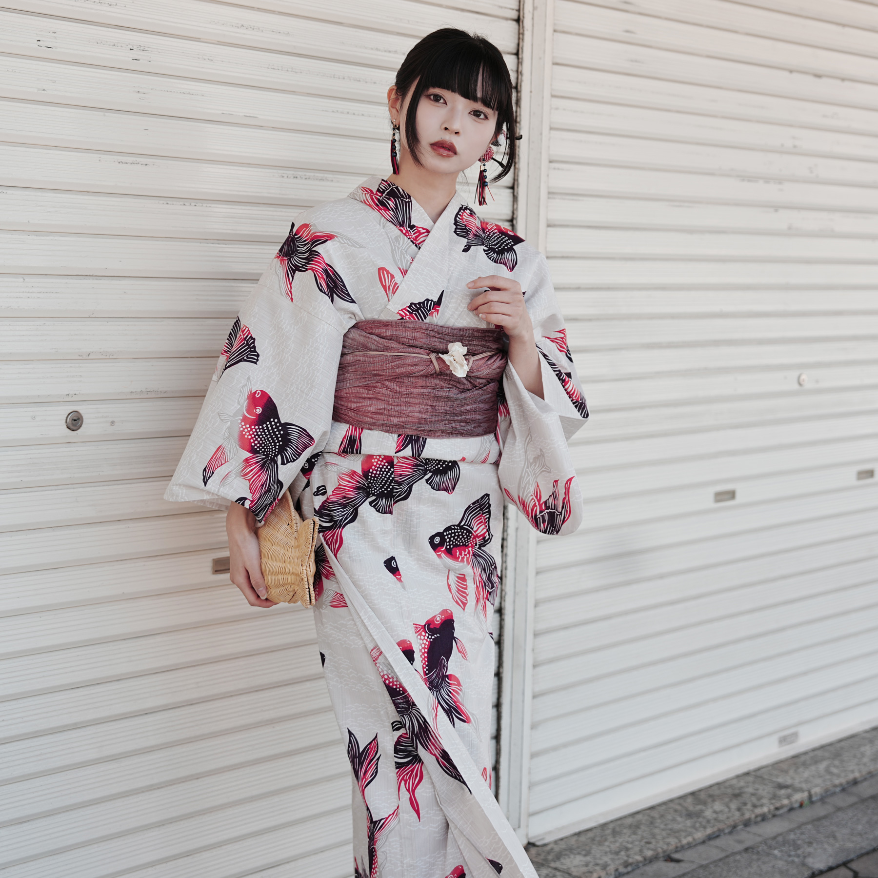 浴衣 ゆかた レディース 女性 おしゃれ レトロ 古典 昭和 平成 大人 夏 盆踊り utatane ウタタネ うたたね 帯 下駄 セット