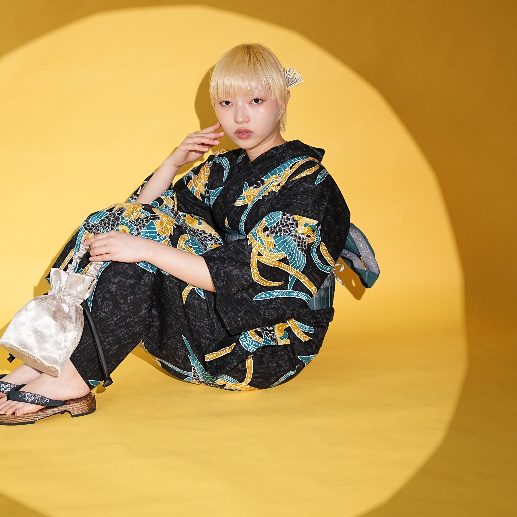 浴衣 ゆかた レディース 女性 おしゃれ レトロ 古典 昭和 平成 大人 夏 盆踊り utatane ウタタネ うたたね 帯 下駄 セット