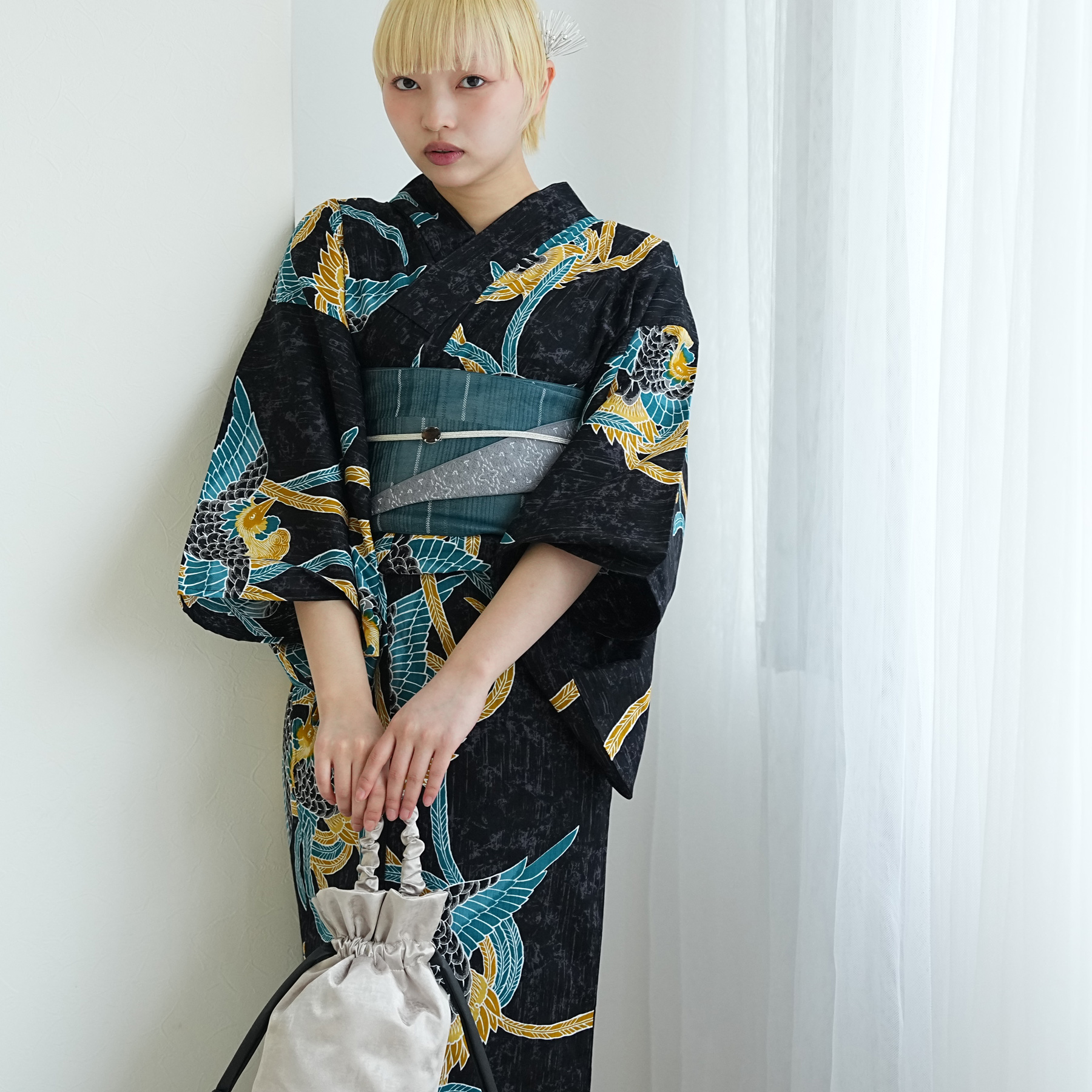 浴衣 ゆかた レディース 女性 おしゃれ レトロ 古典 昭和 平成 大人 夏 盆踊り utatane ウタタネ うたたね 帯 下駄 セット