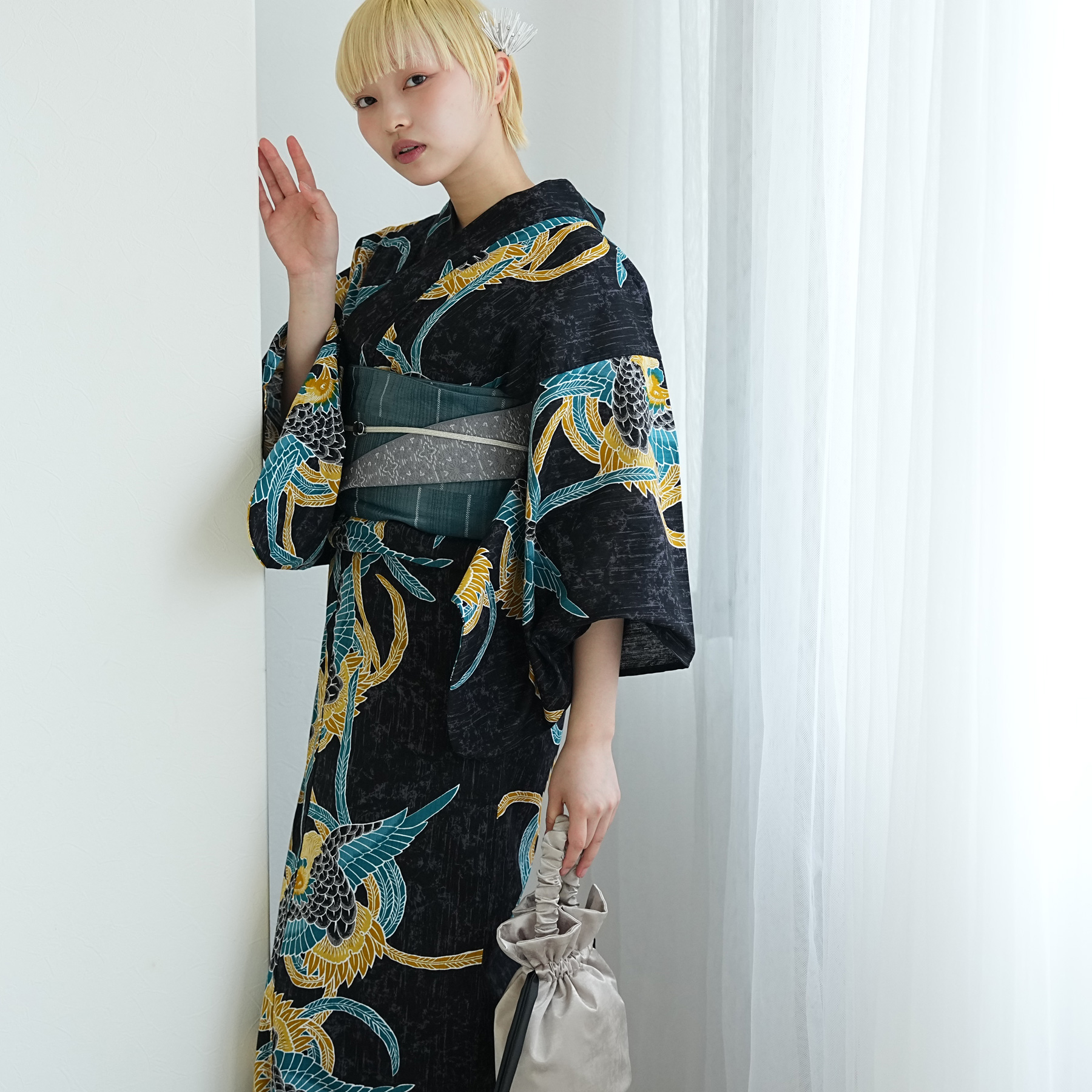 浴衣 ゆかた レディース 女性 おしゃれ レトロ 古典 昭和 平成 大人 夏 盆踊り utatane ウタタネ うたたね 帯 下駄 セット