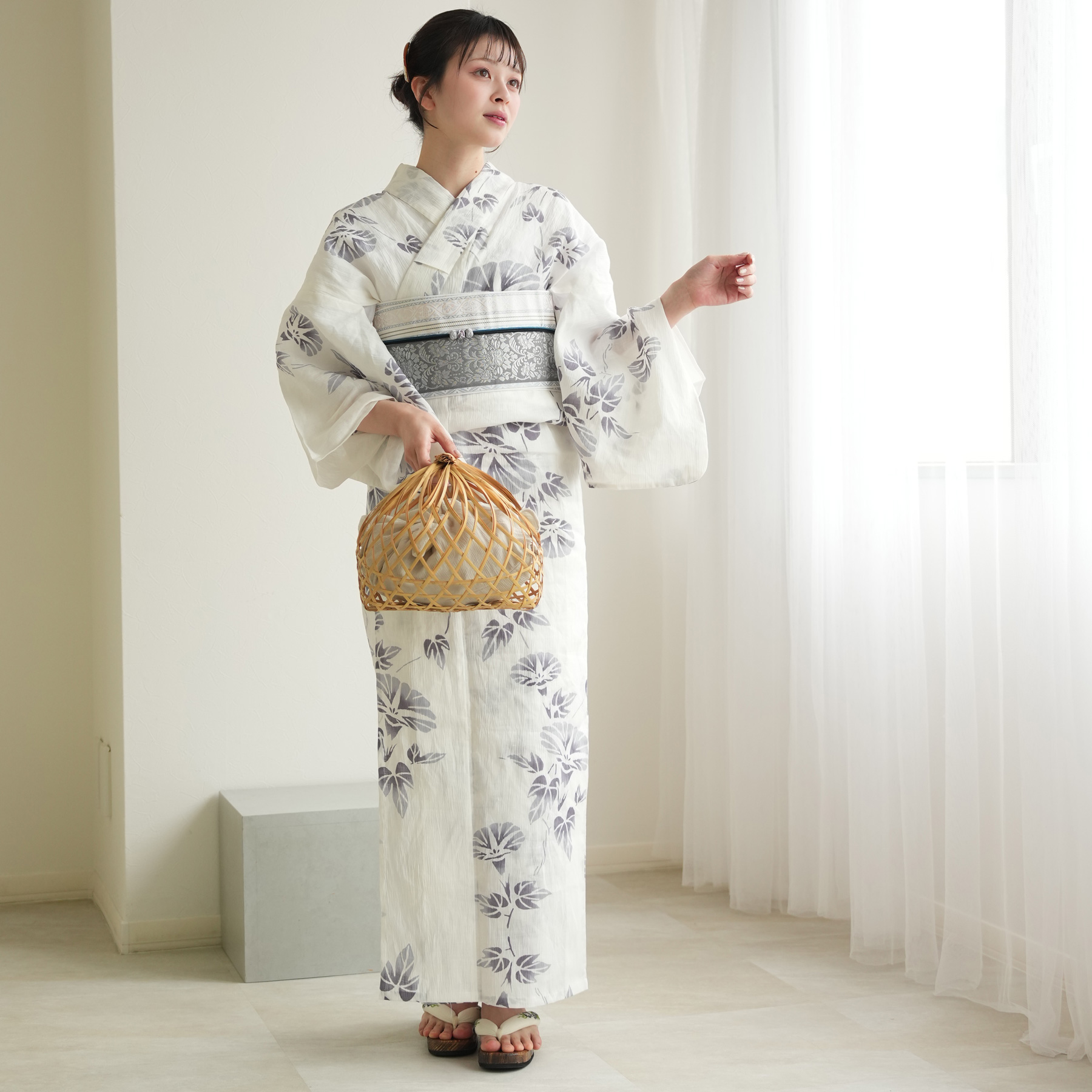 浴衣通販 utatane - 本麻近江ちぢみ浴衣3点セット｜Yahoo!ショッピング