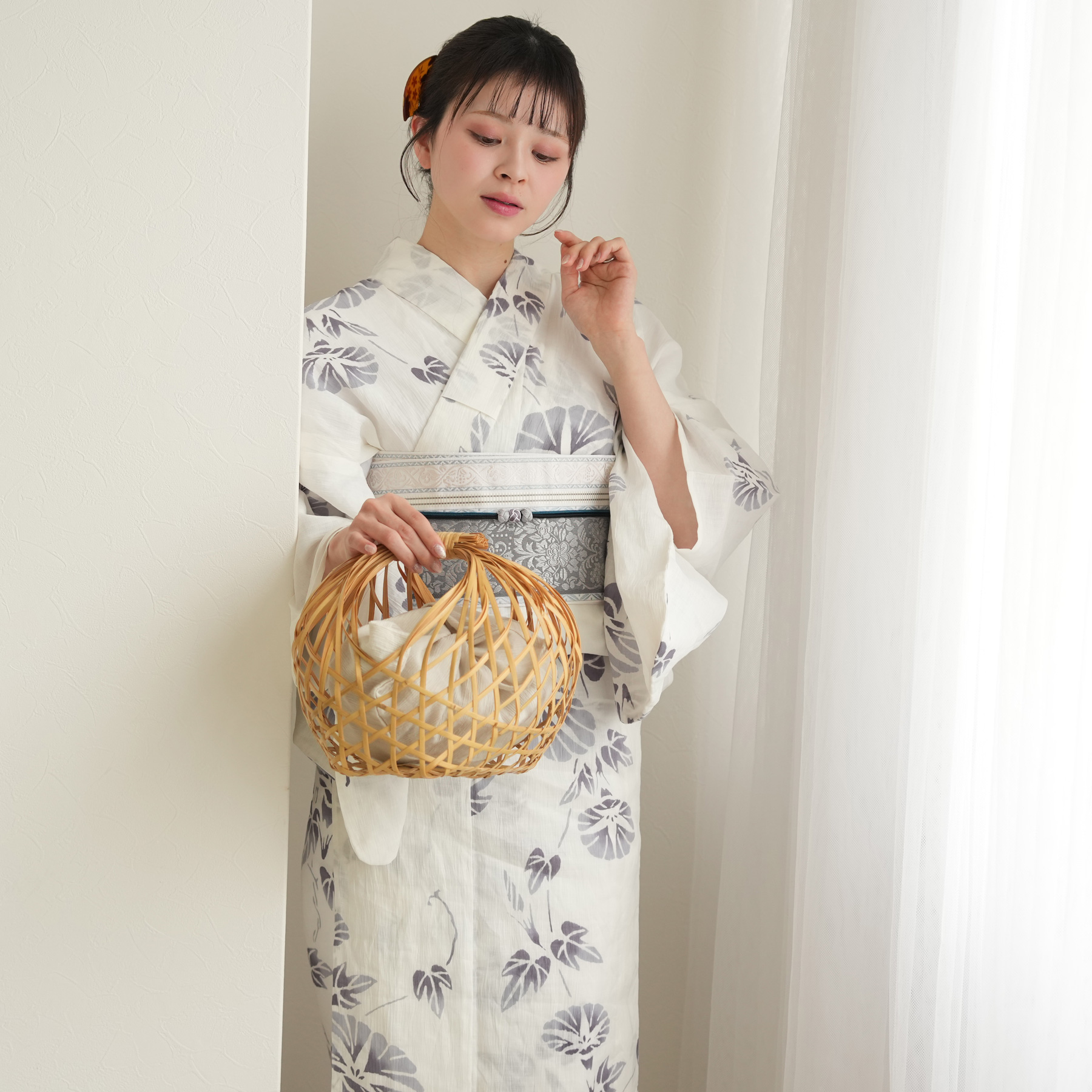 浴衣通販 utatane - 本麻近江ちぢみ浴衣3点セット｜Yahoo!ショッピング
