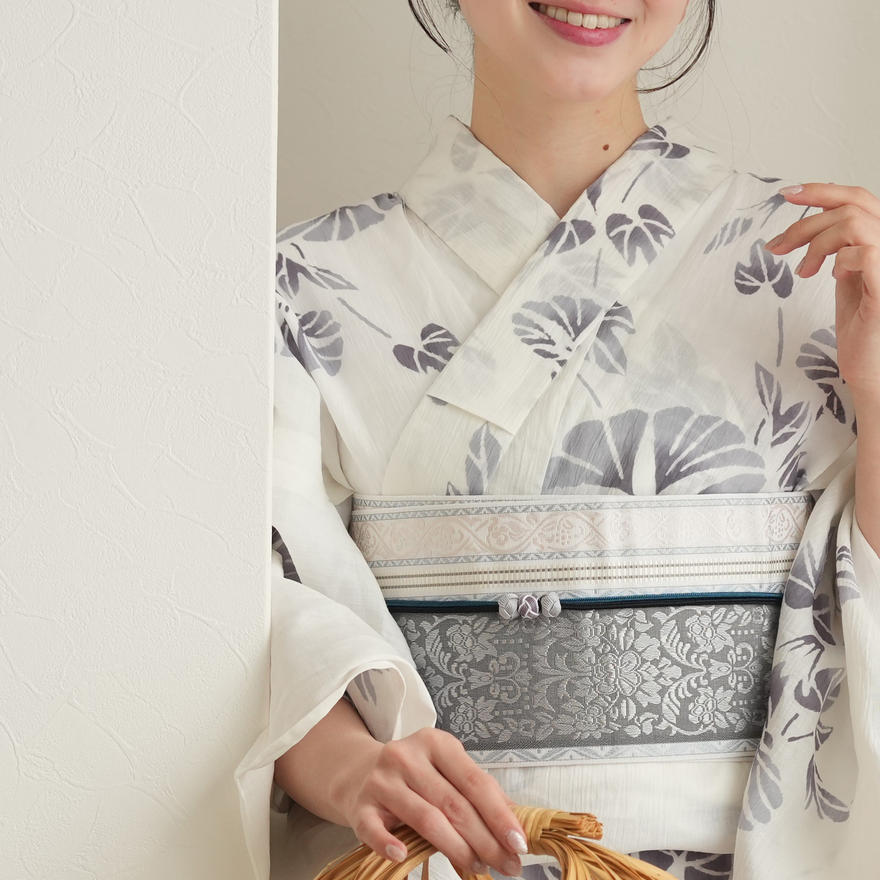 utatane 浴衣 レディース セット × 注染工房 注染浴衣3点セット 近江縮
