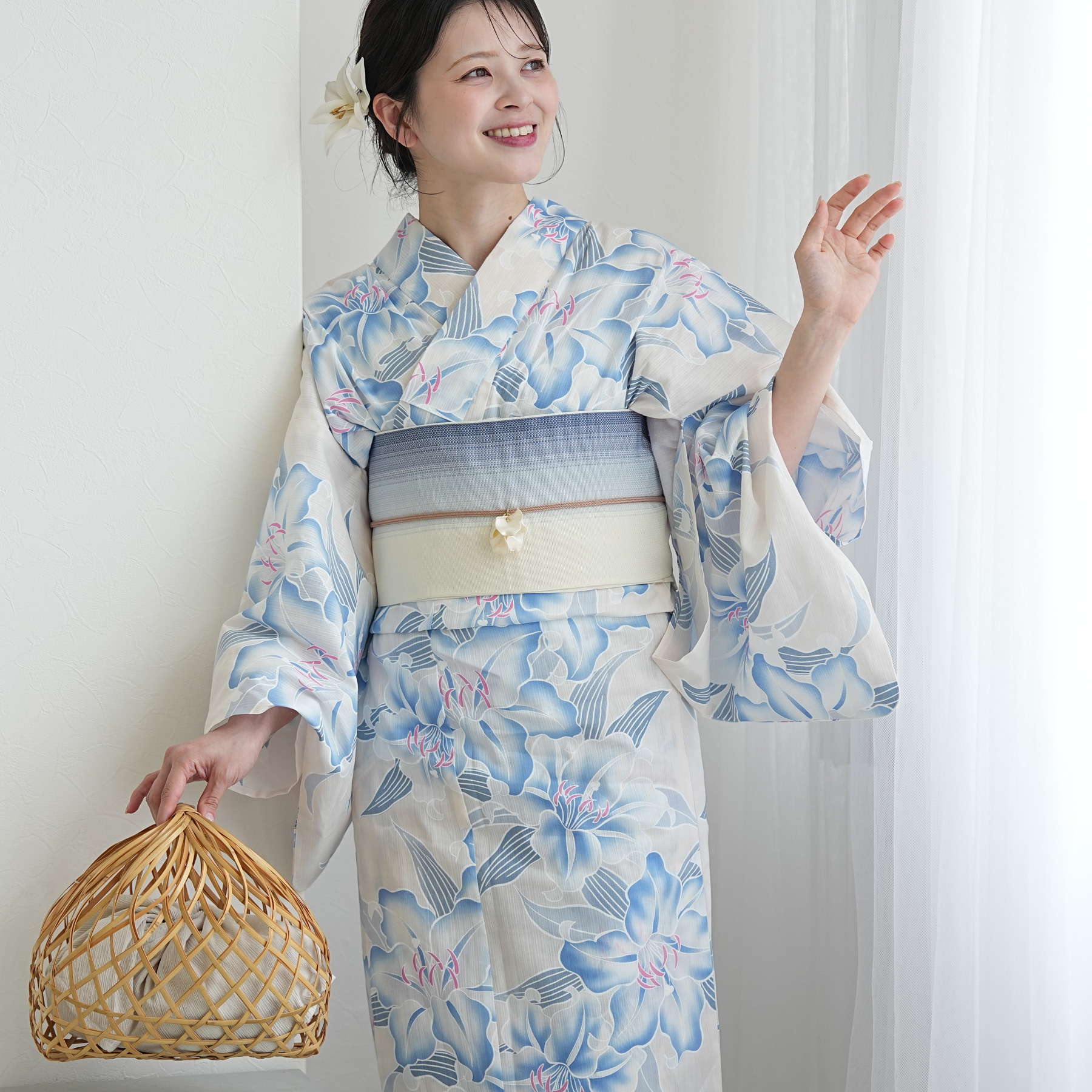 浴衣 レディース セット 高級変わり織 浴衣3...の詳細画像5