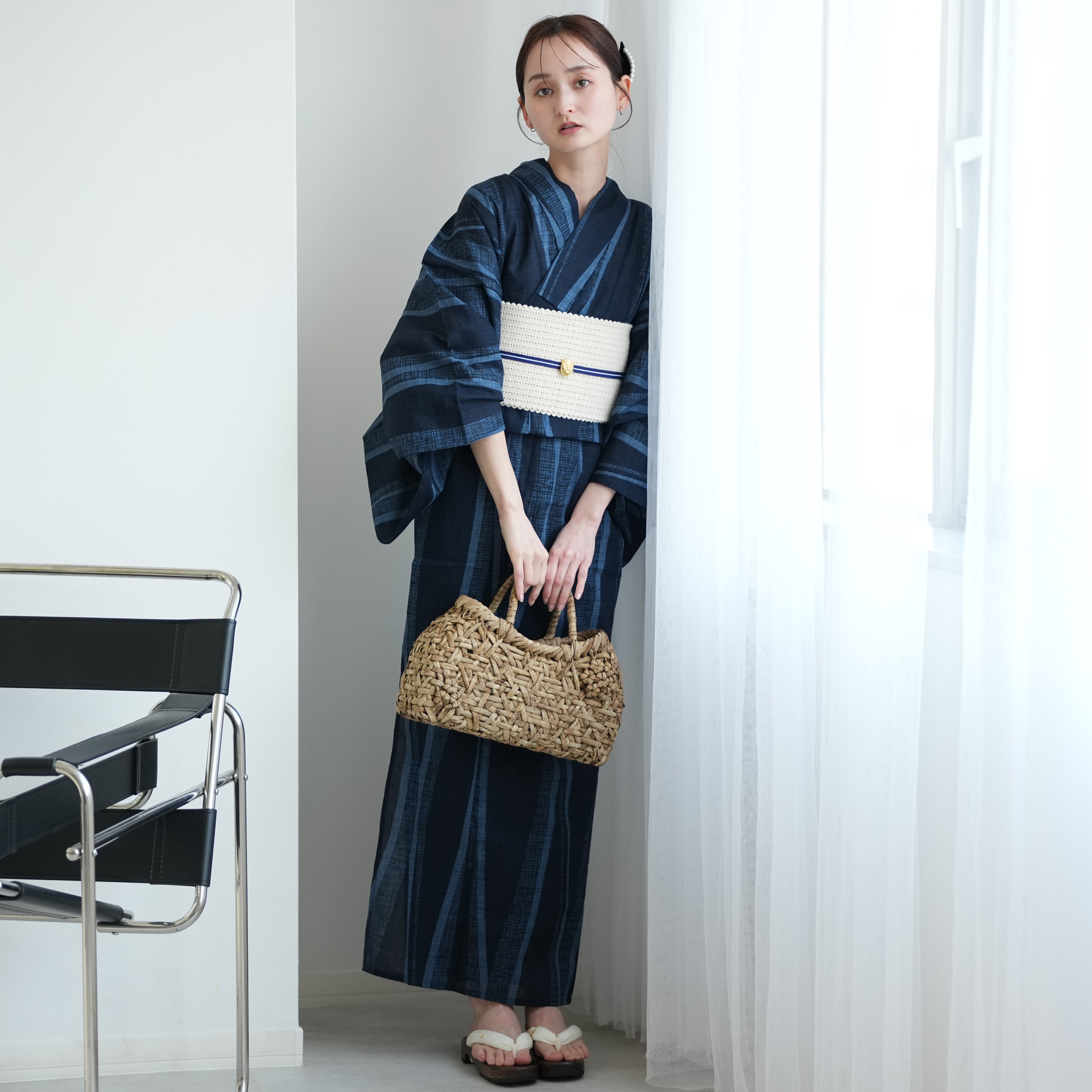 浴衣 レディース セット 高級変わり織 浴衣3...の詳細画像1