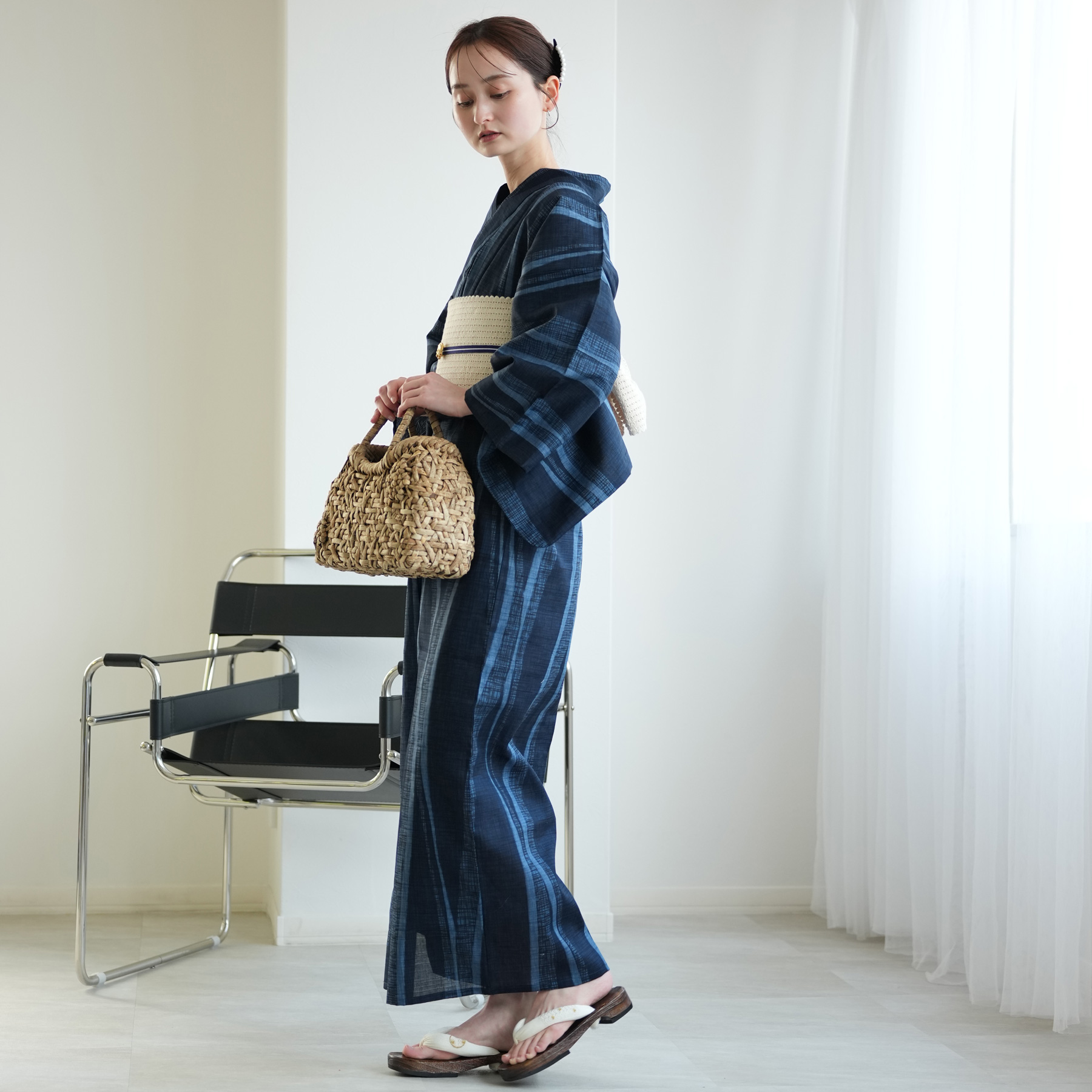 浴衣 レディース セット 高級変わり織 浴衣3...の詳細画像2