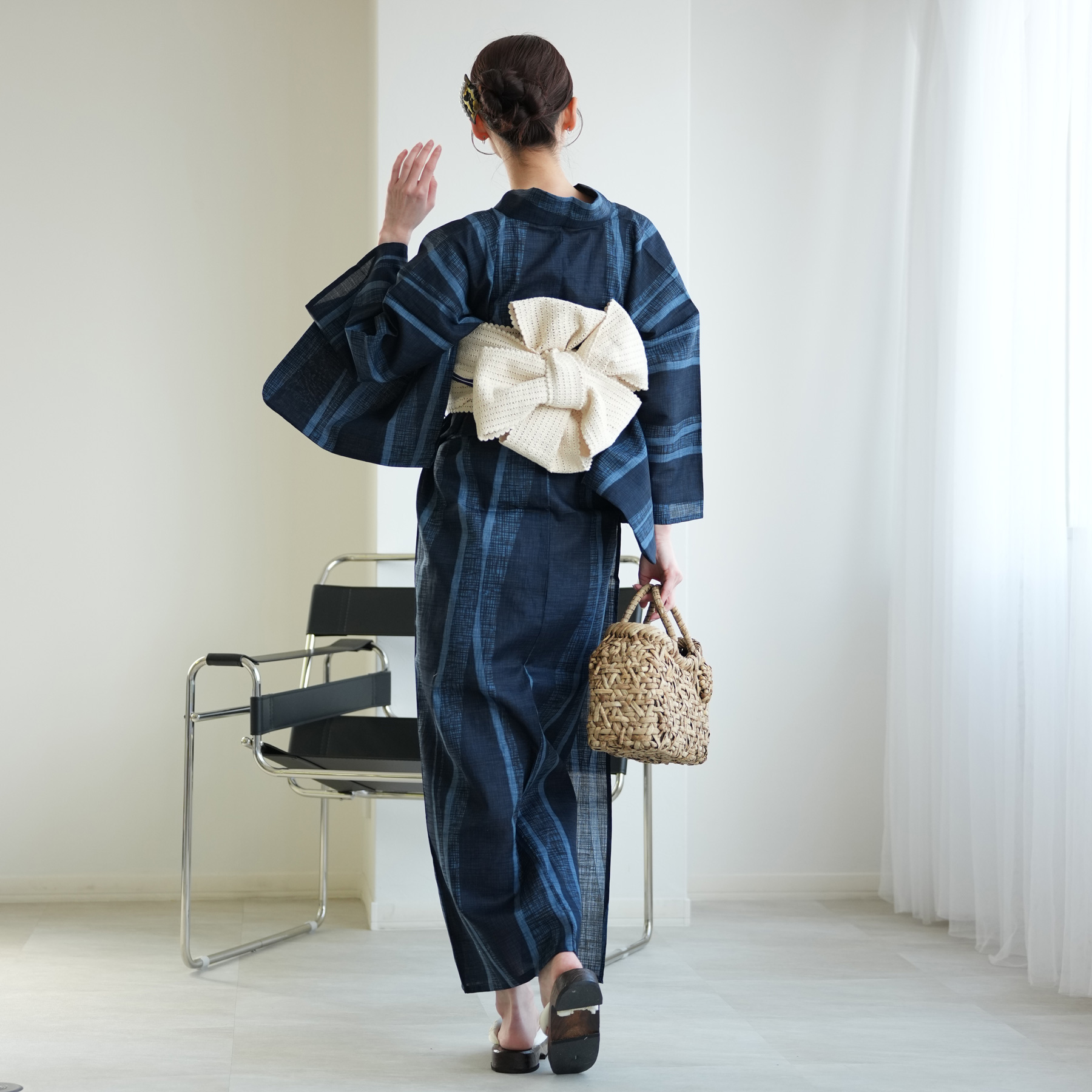 浴衣 レディース セット 高級変わり織 浴衣3...の詳細画像3