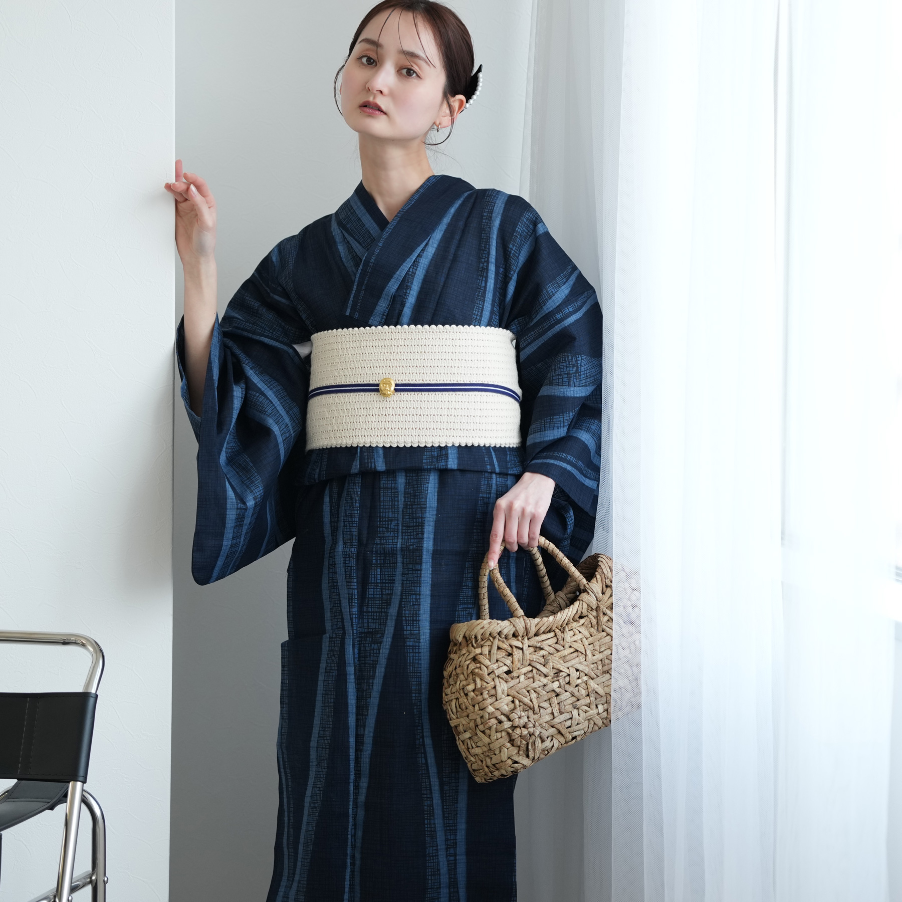 浴衣 レディース セット 高級変わり織 浴衣3...の詳細画像4