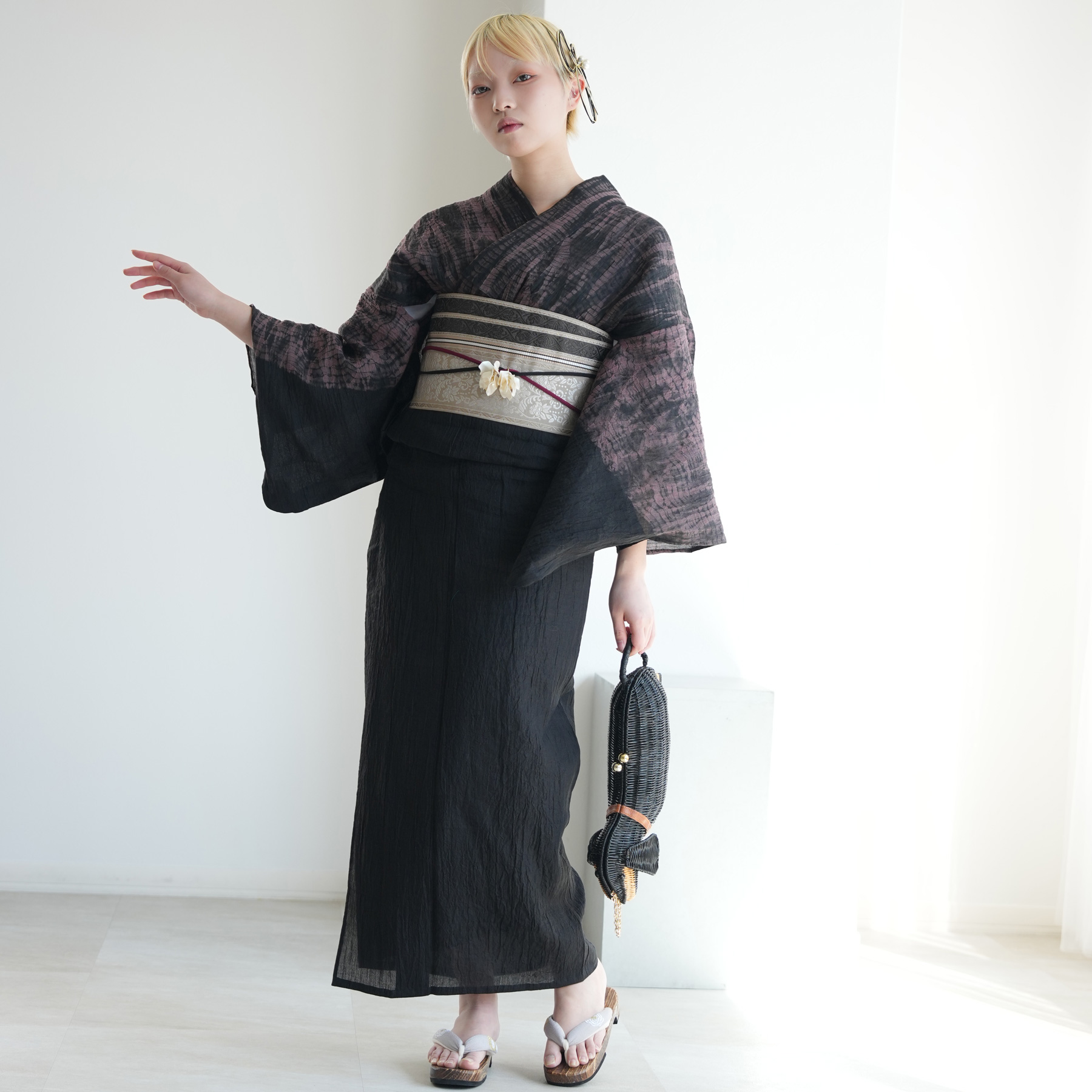 浴衣 レディース セット utatane 京鹿...の詳細画像2