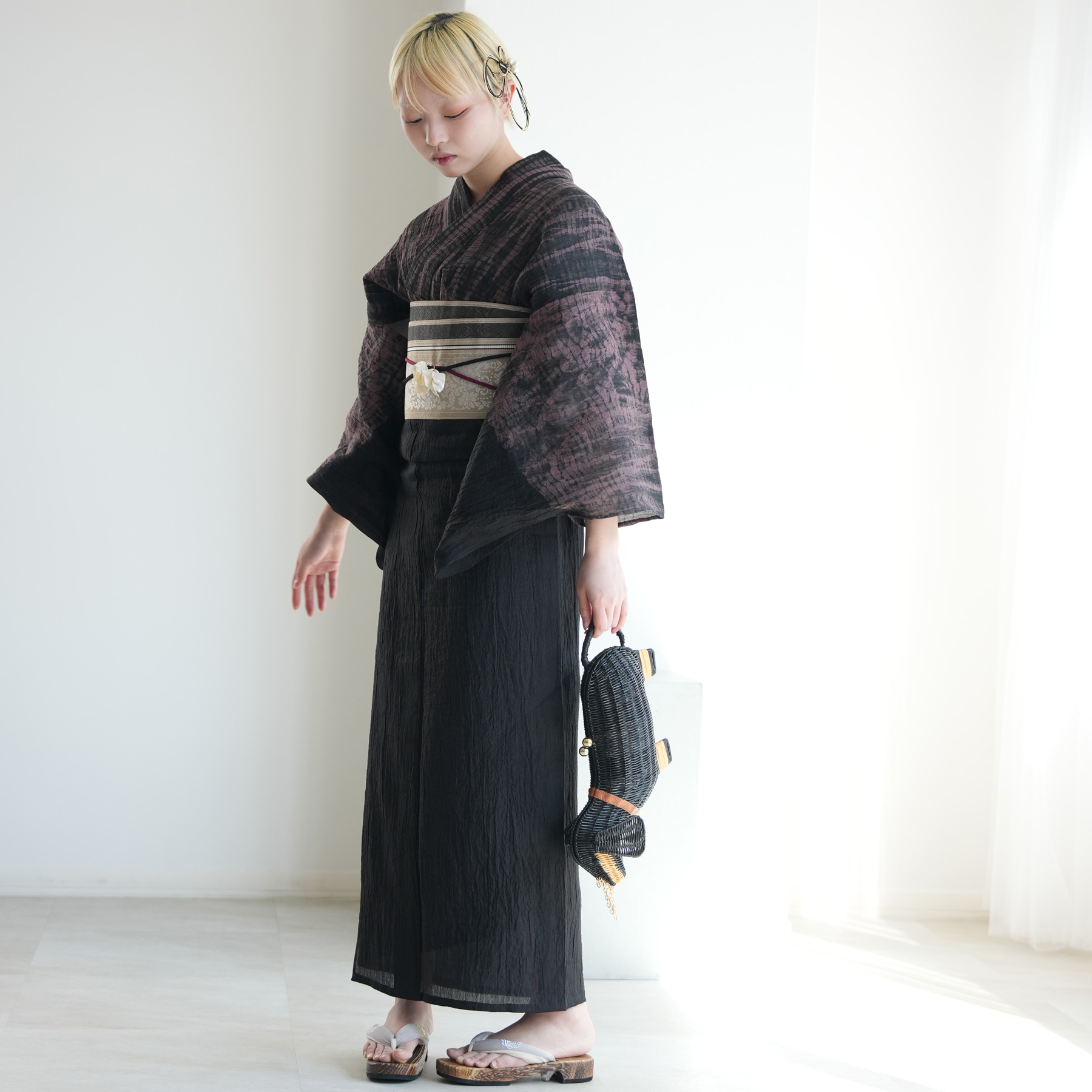 浴衣 レディース セット utatane 京鹿...の詳細画像3