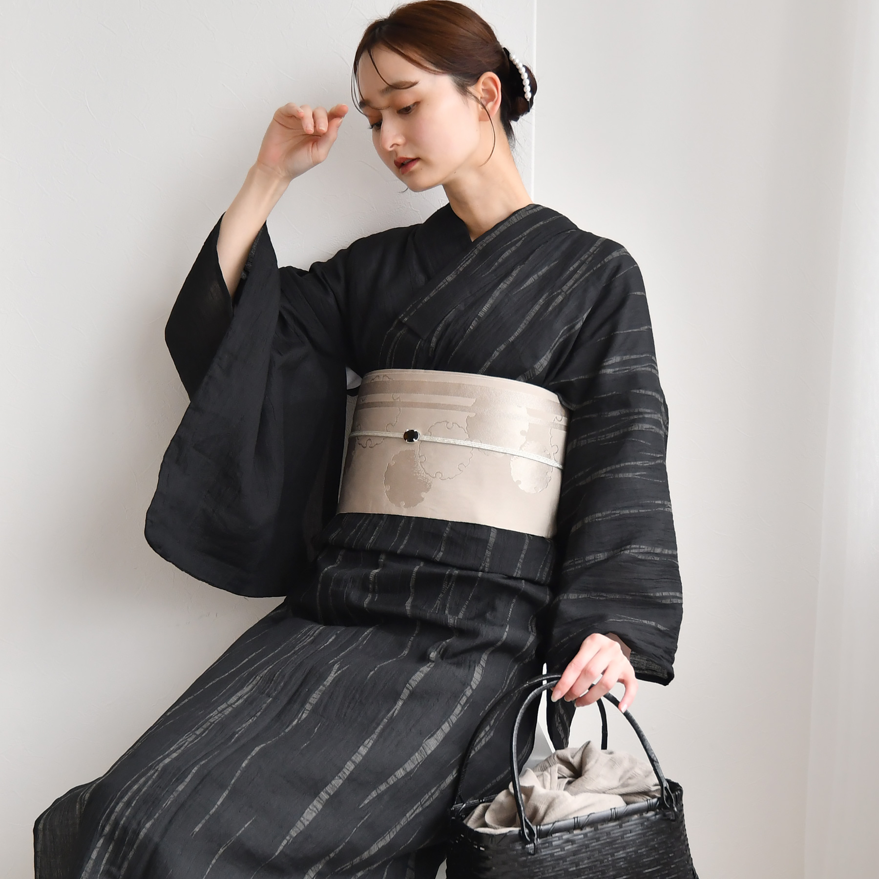 utatane 浴衣セット（帯、下駄、鞄、着付け小物5点） utatane 浴衣