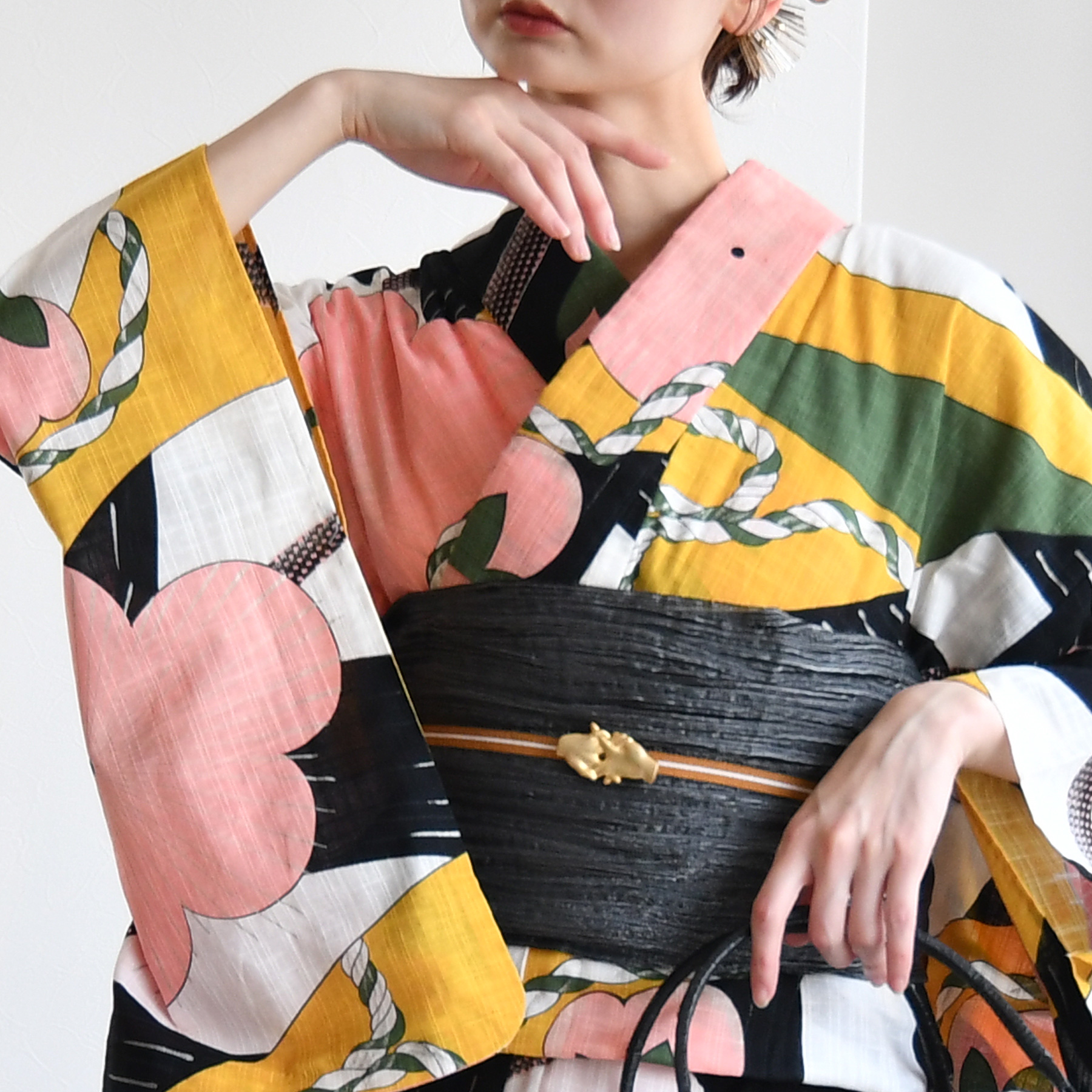 浴衣 ゆかた レディース 女性 おしゃれ 大人 古典 レトロ 粋 モード モダン 誉田屋源兵衛 こんだや 上品 高級 日本製 国産 手縫い