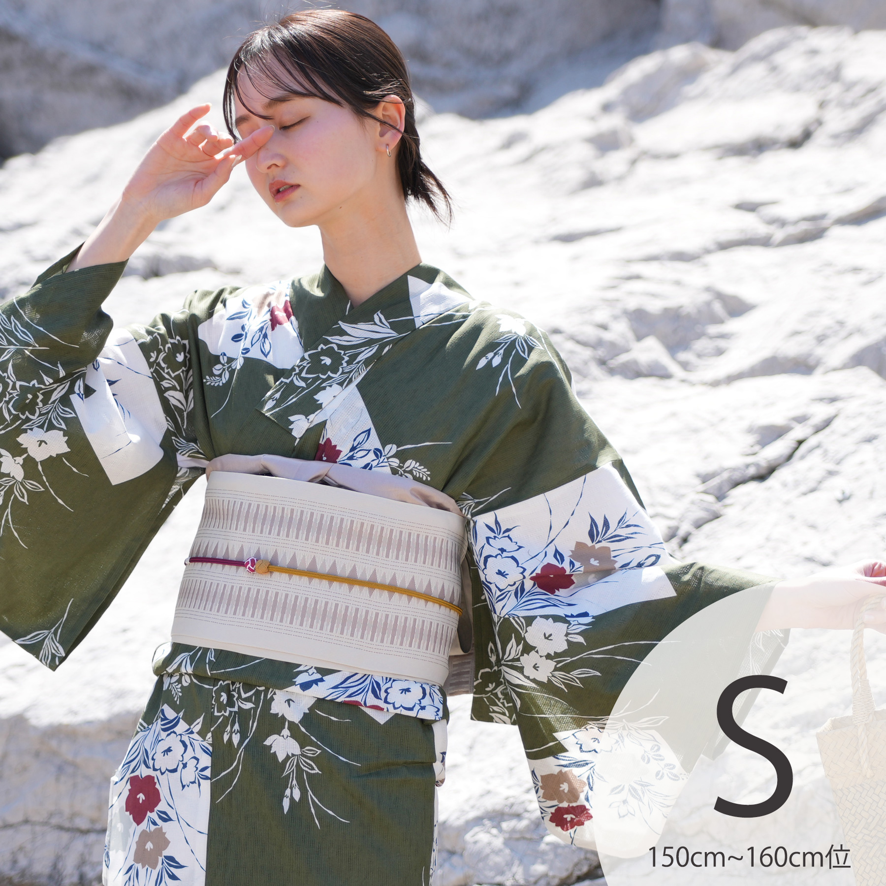【※もり】utatane 高級変わり織 浴衣 utatane 浴衣 レディース セット 高級変わり織 浴衣3点セット