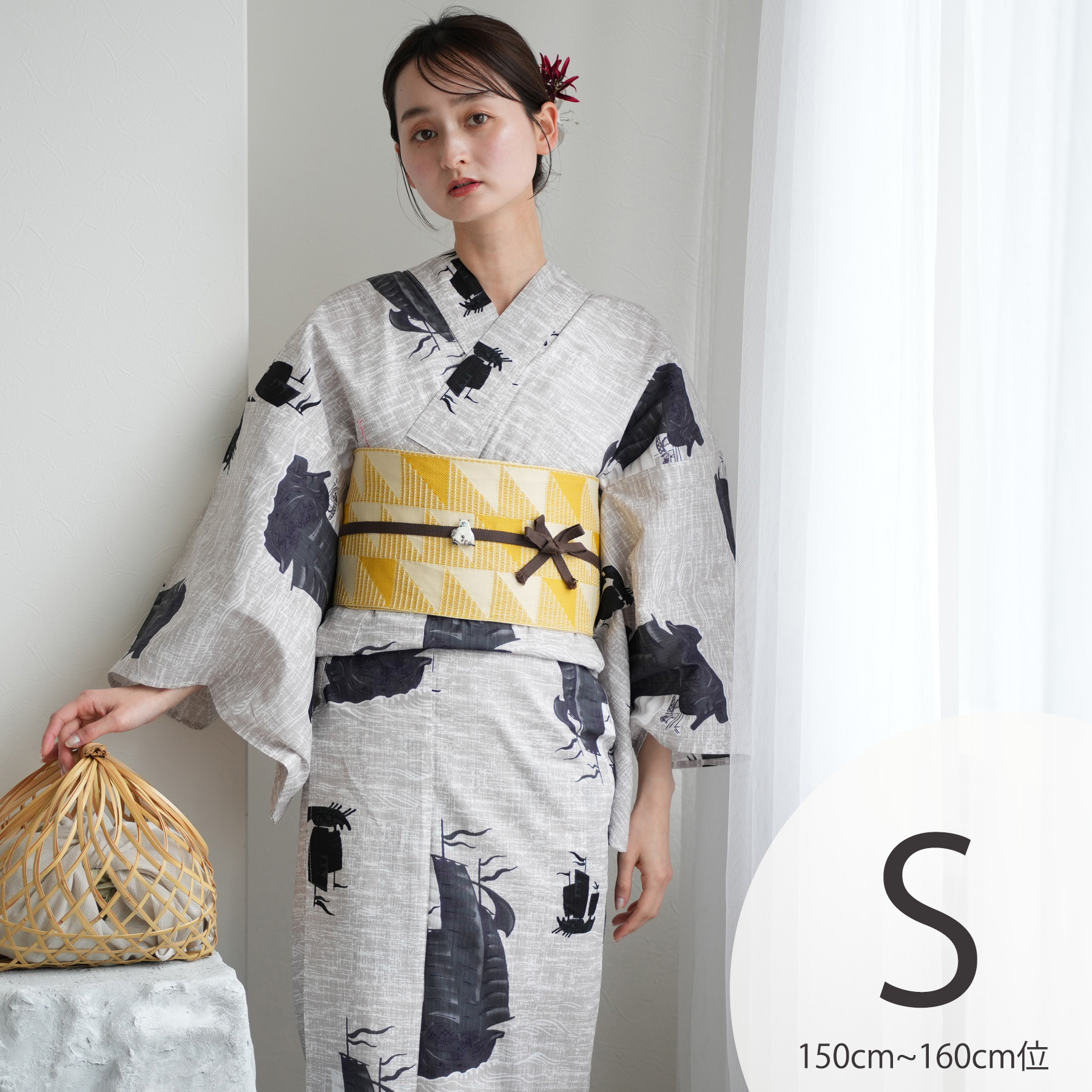 美品 正絹着物 袖無双 トールサイズ“変化を魅せて花道を開く桜”長襦袢